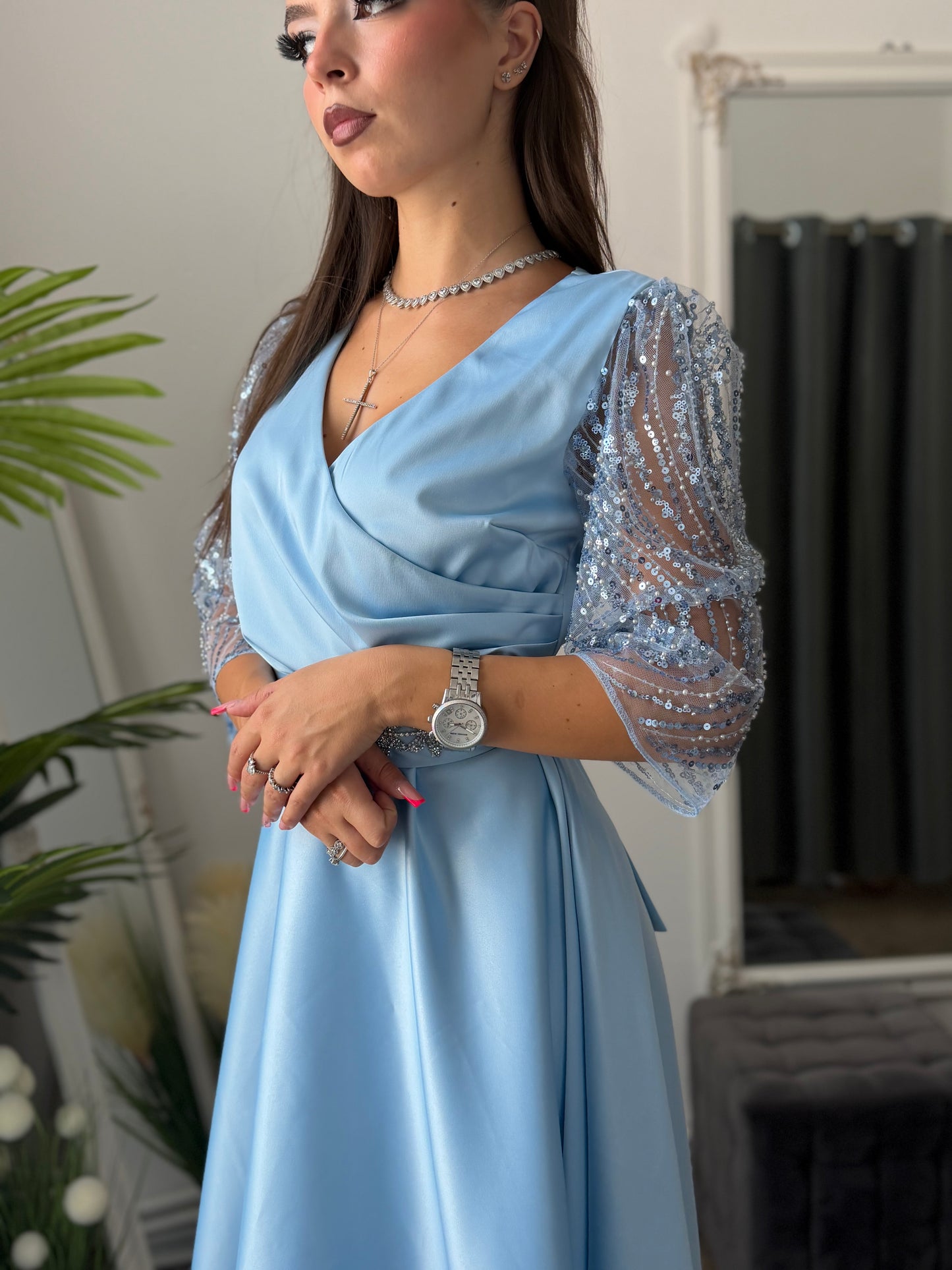 Rochie elegantă blue ADRIA