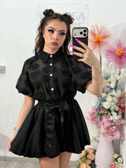Cămașă elegantă ANAIS neagră