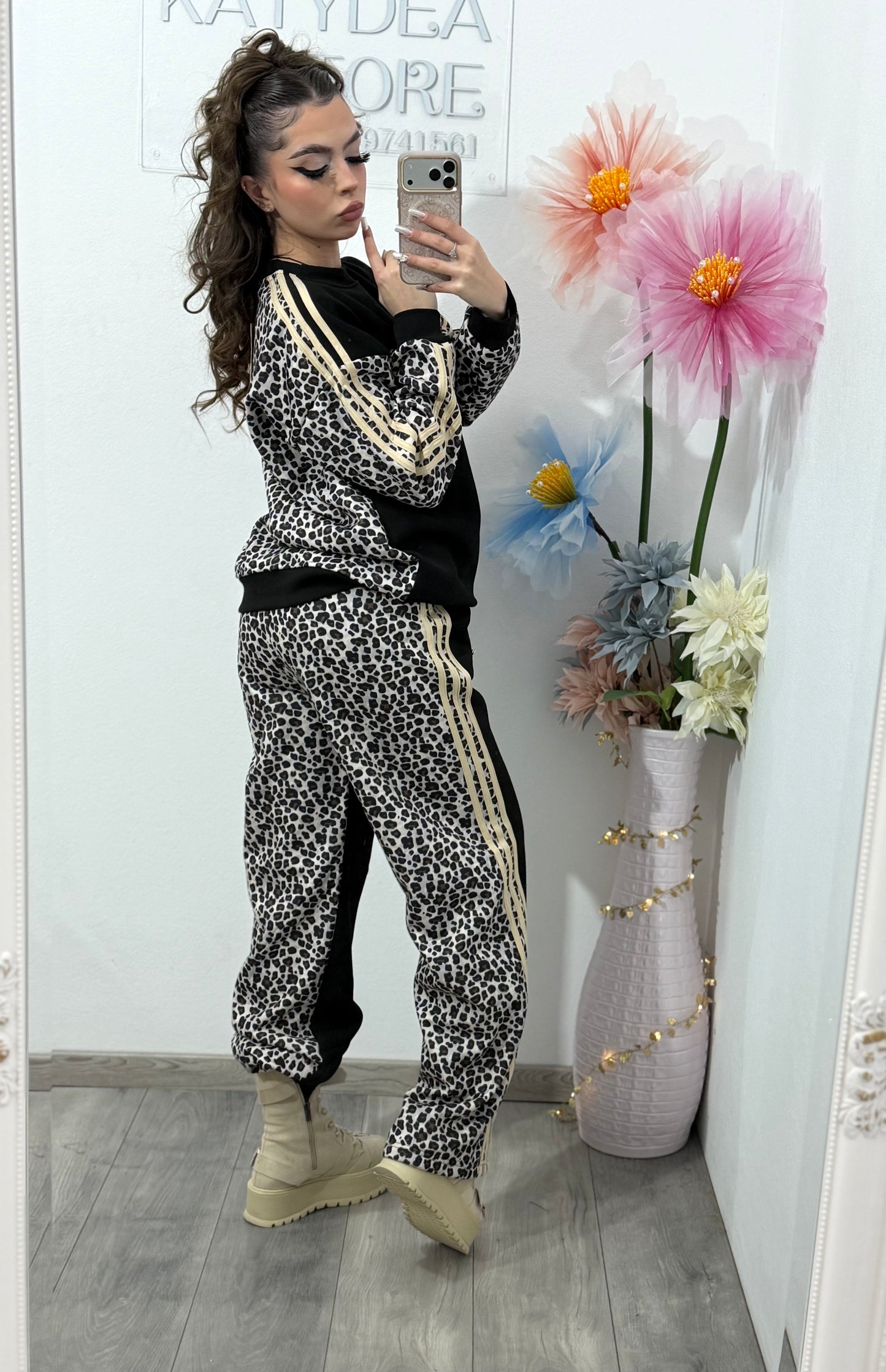 Compleu format din 2 piese ANIMALPRINT DELIA