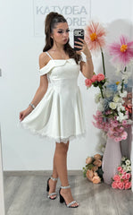 Rochie alba Clary