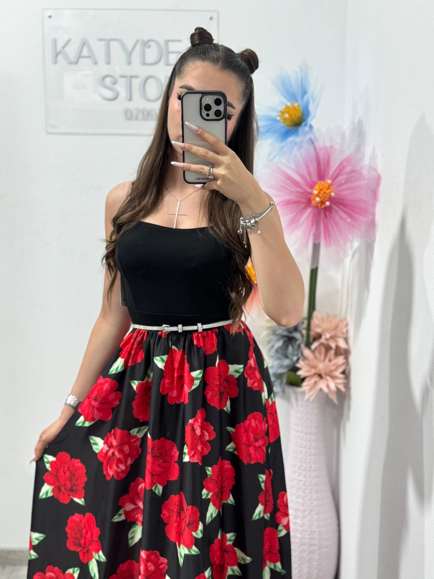Rochie cu trandafiri Georgia
