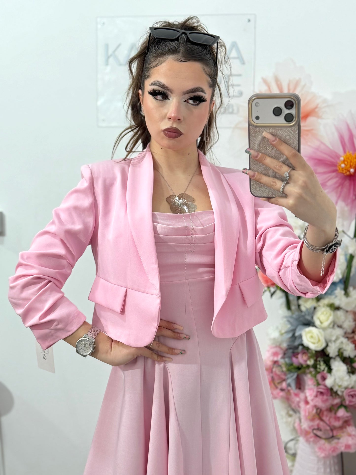 Sacou elegant pink MONIK
