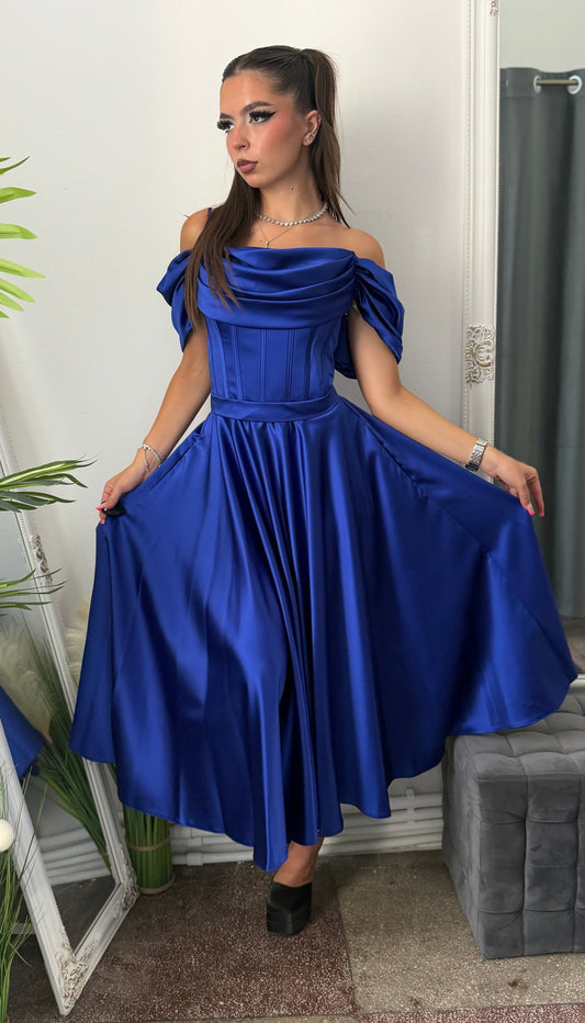 Rochie eleganta albastru royal