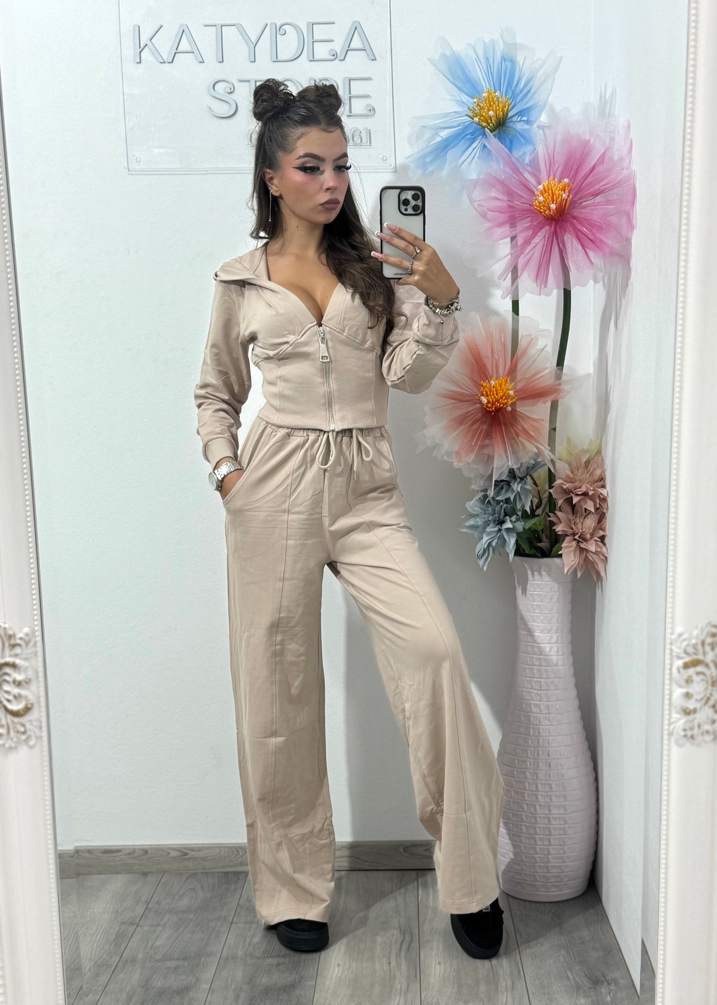 Compleu damă beige Anna