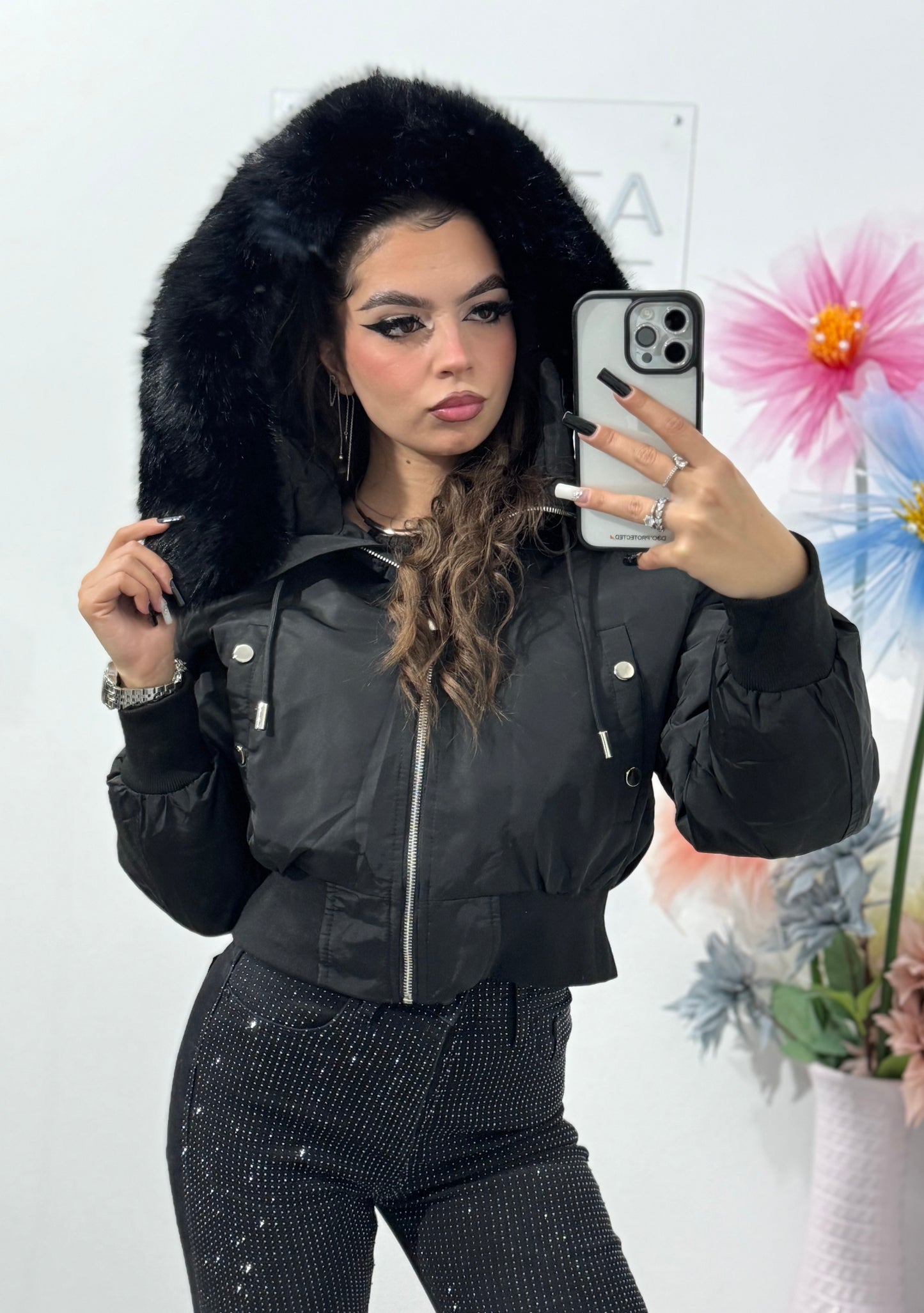 Geacă din fâș scurtă Roxanne