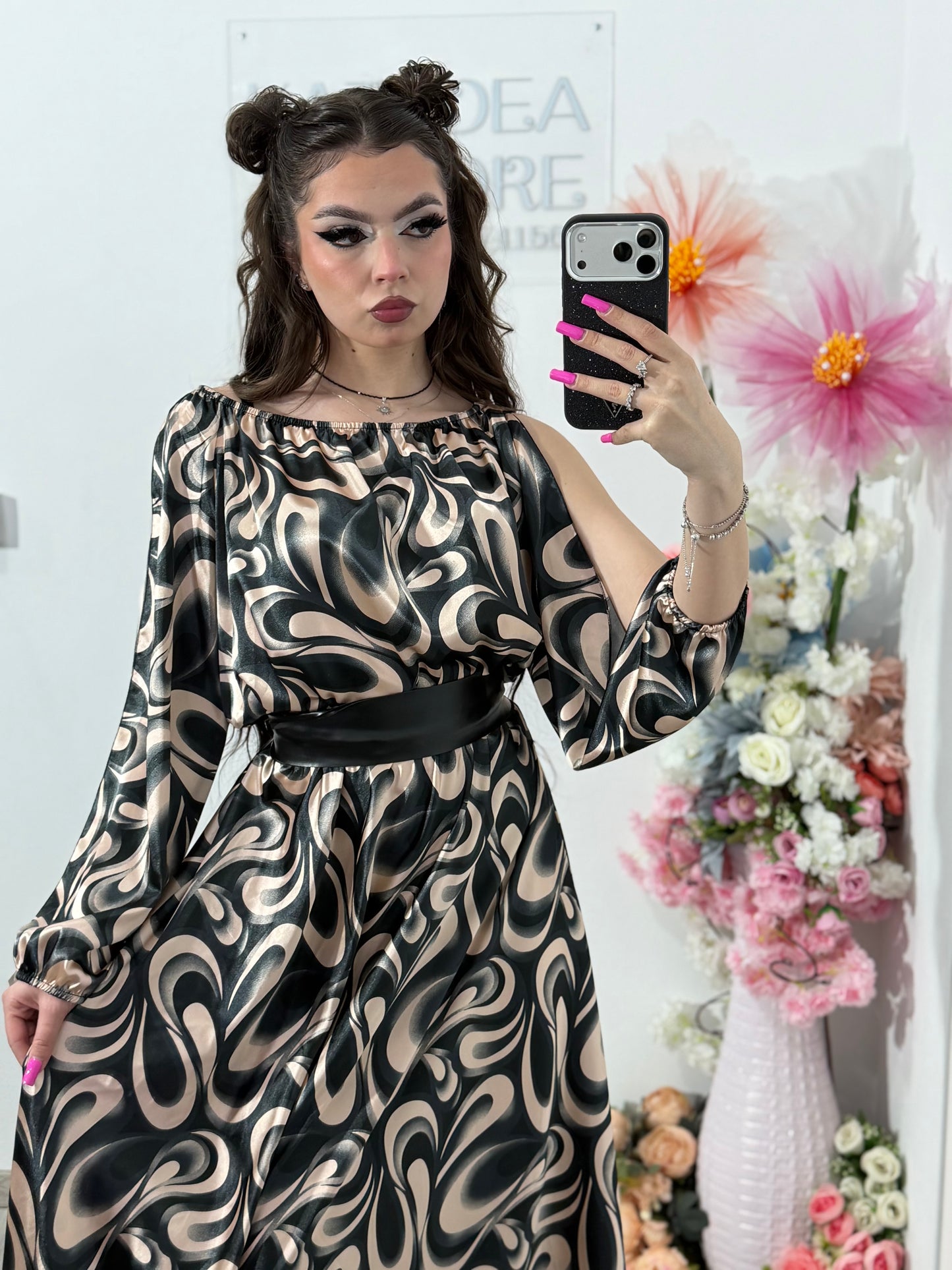 Rochie din satin Karina