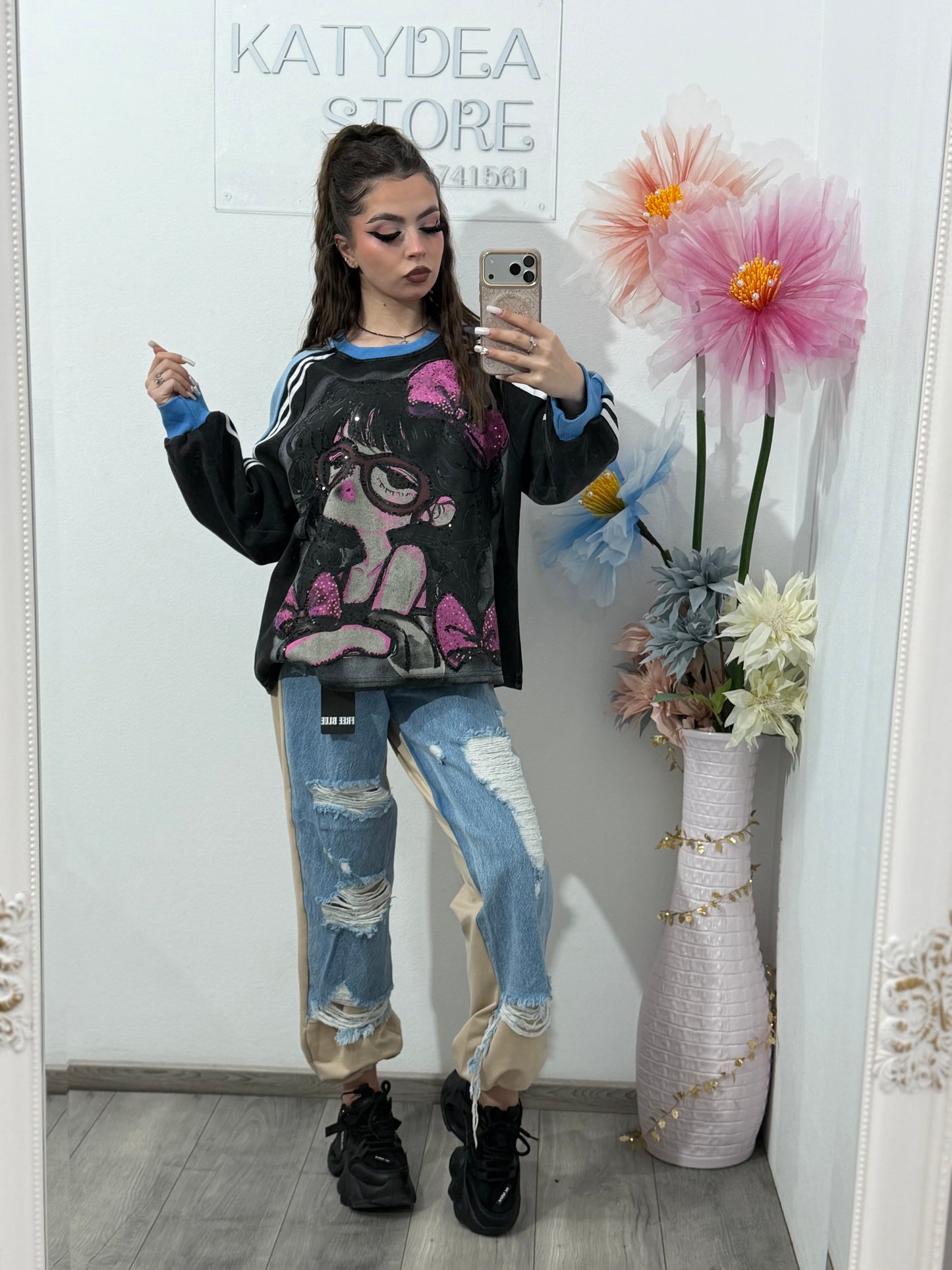 Bluză KOREA STYLE cu fetița MARIA