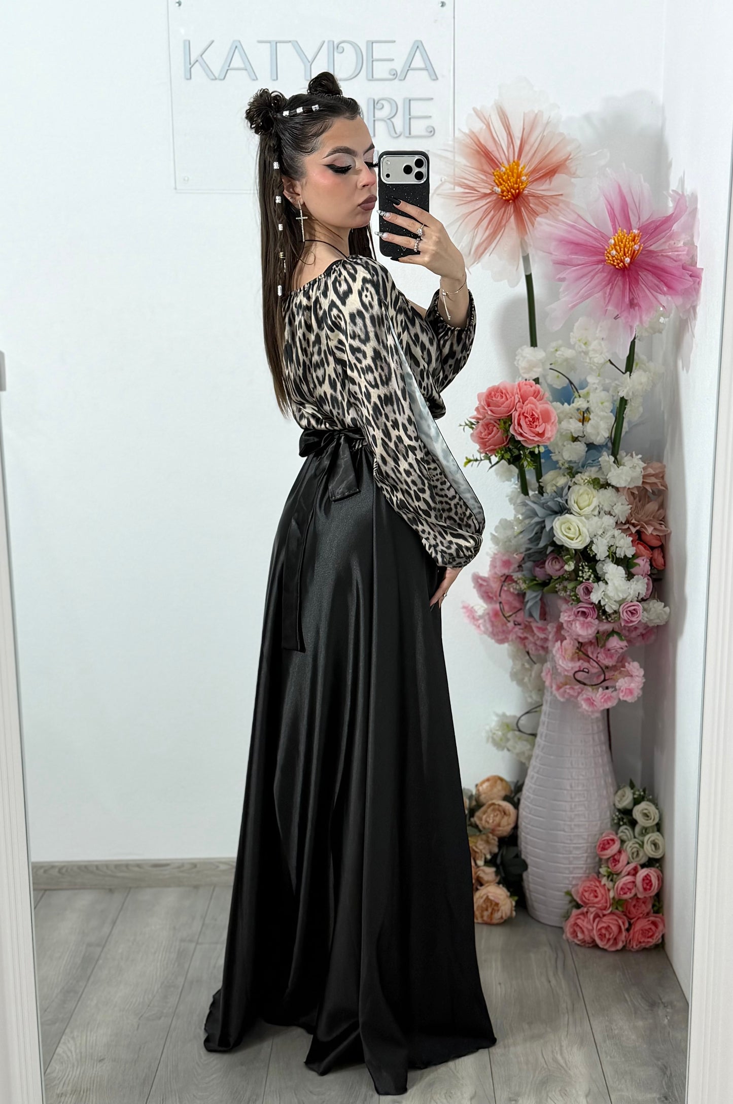 Rochie din satin lunga VICTORIA