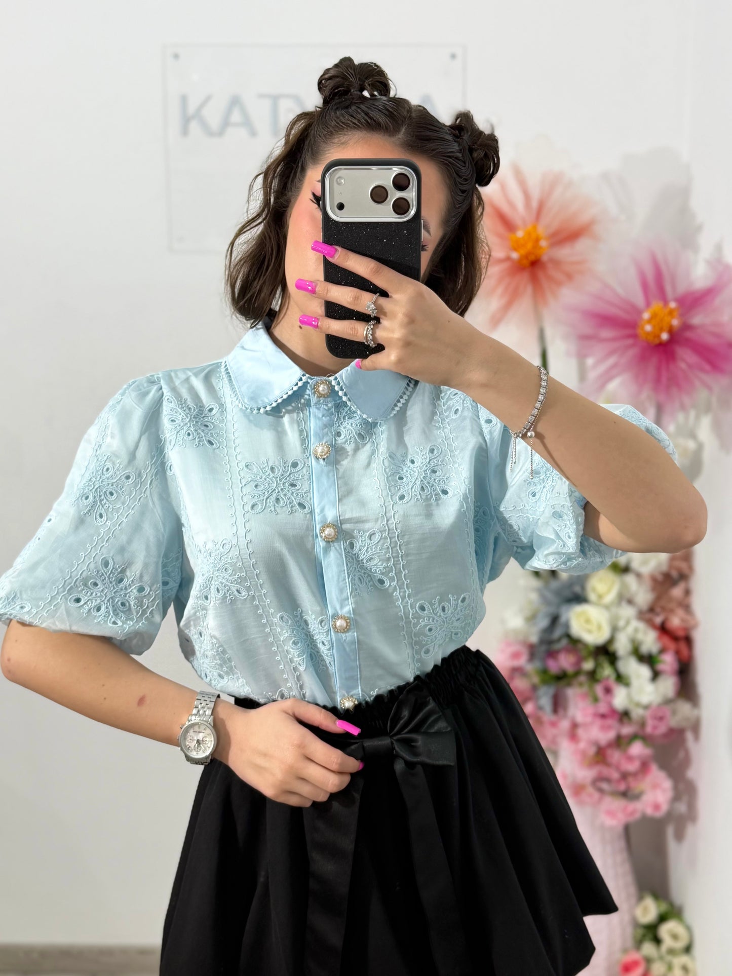 Cămașă elegantă MARA blue