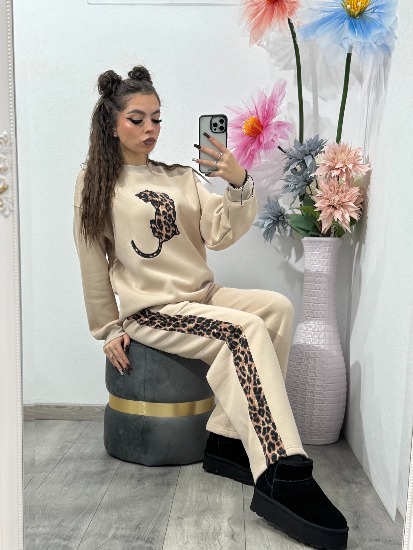 Compleu gros TIGER BEJ