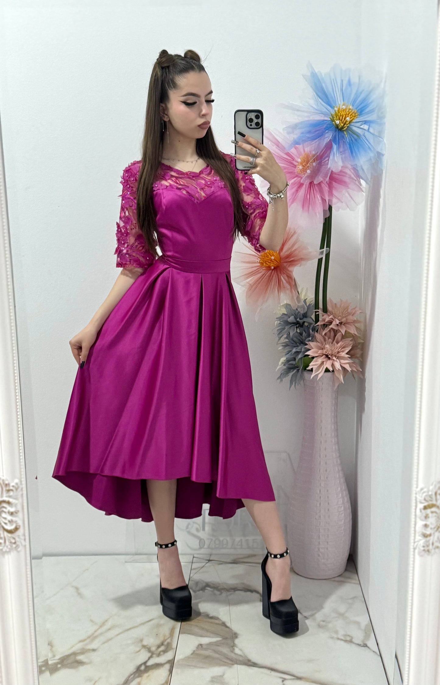 Rochie elegantă din tafta  Teodora