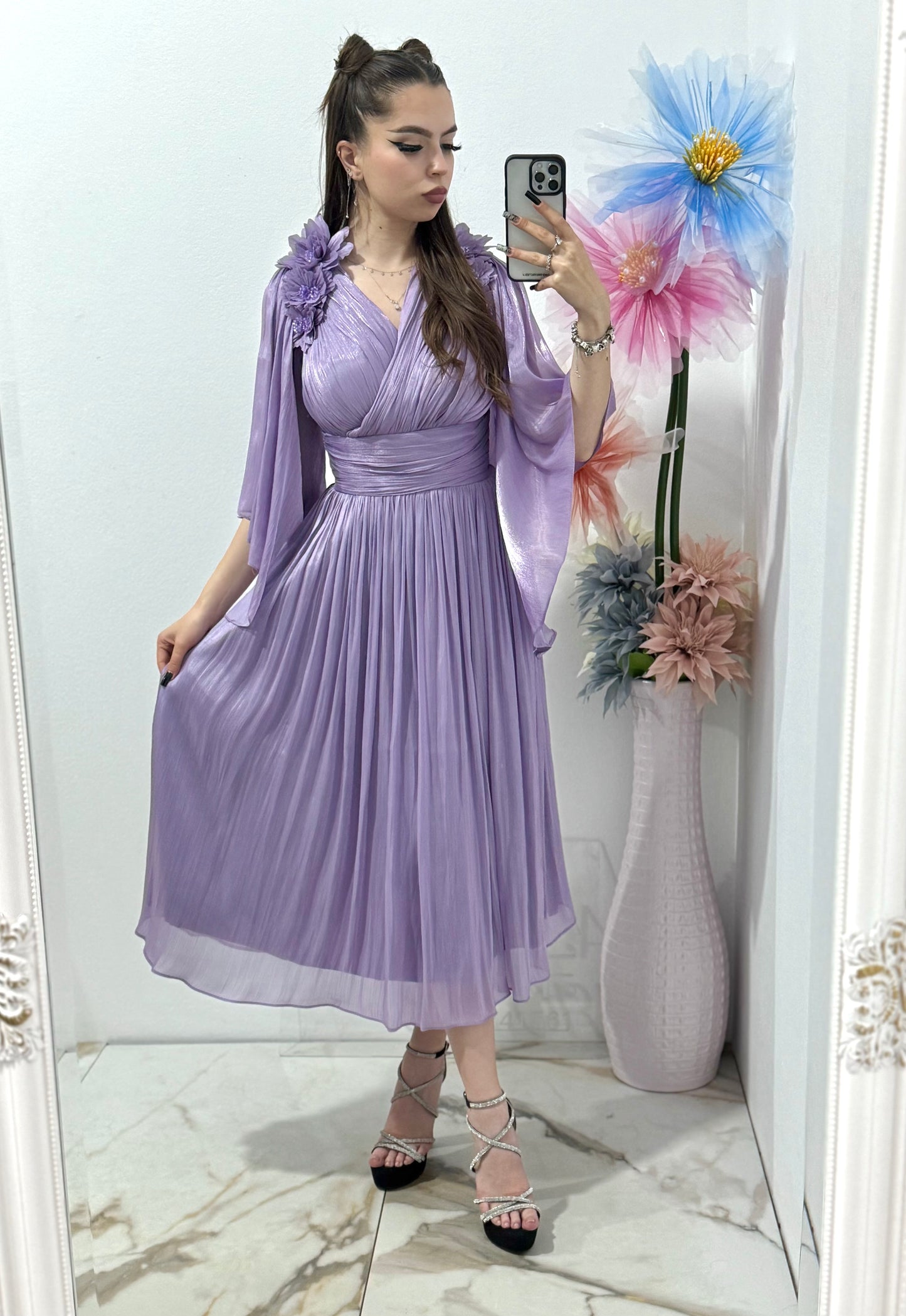 Rochie elegantă din organza Violetta