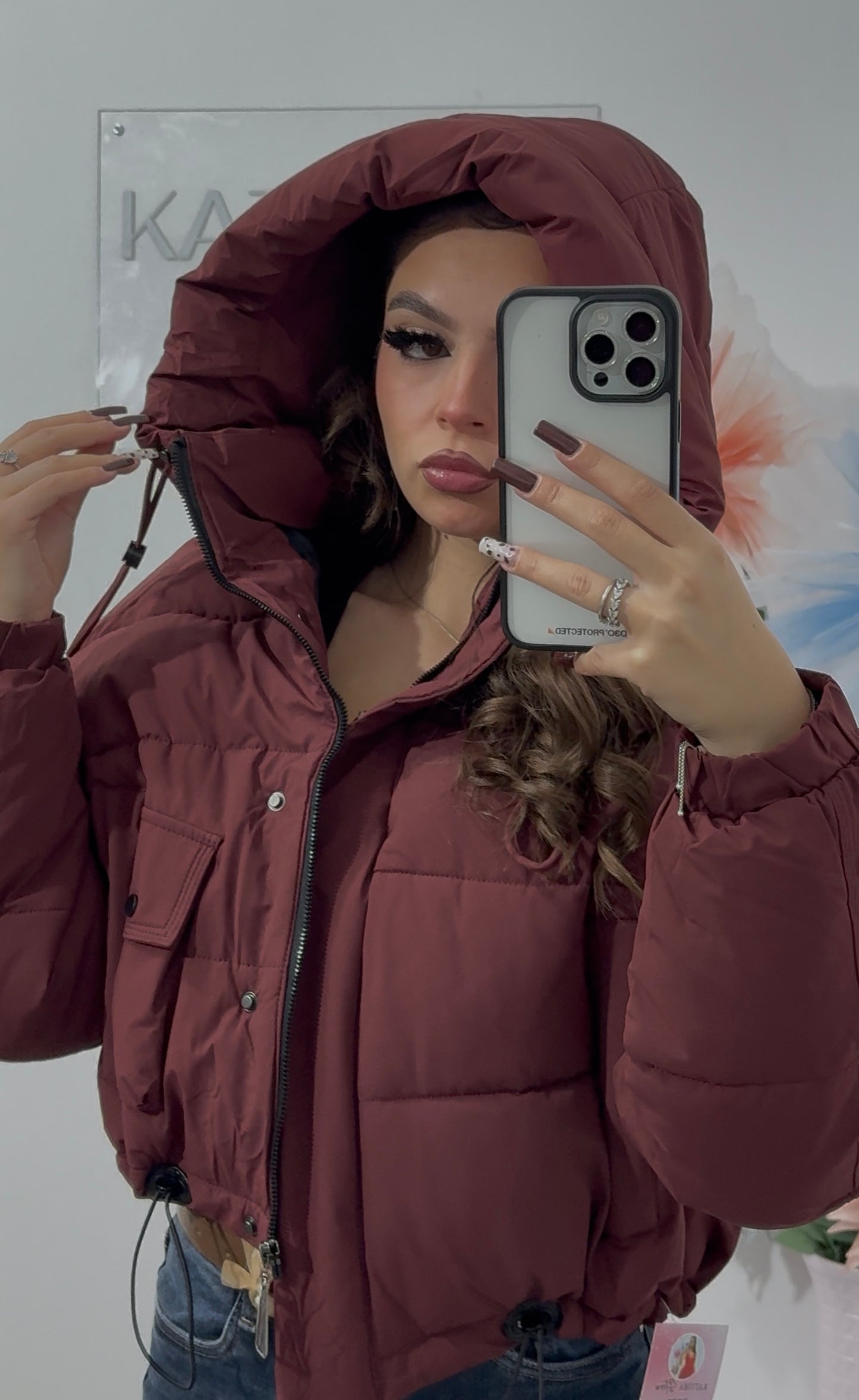 Geacă tip puffer bordo KEKE