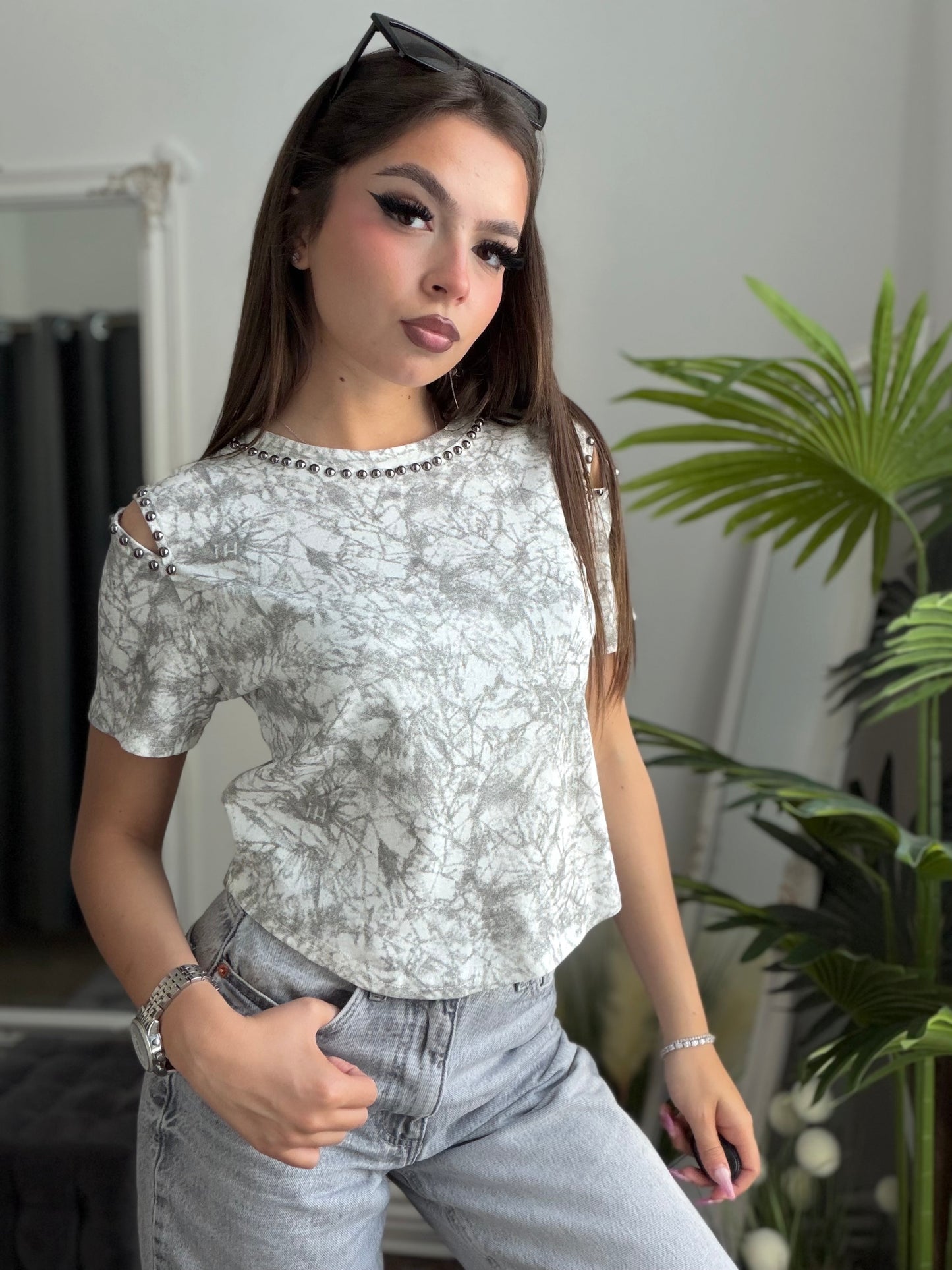 Tricou alb TANYA