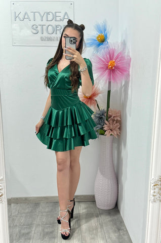Rochie elegantă verde Sofia
