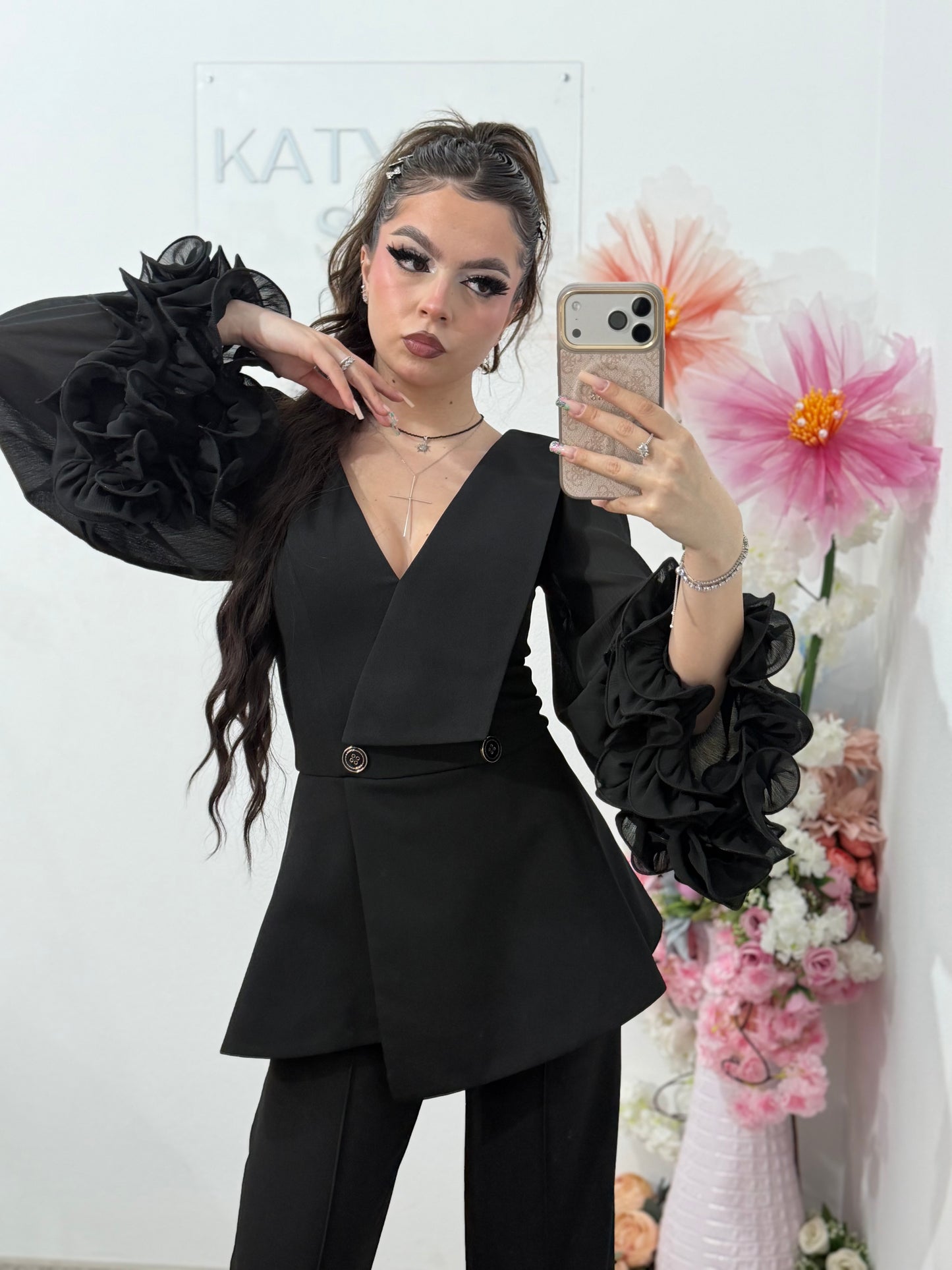 Salopeta eleganta neagra Helen