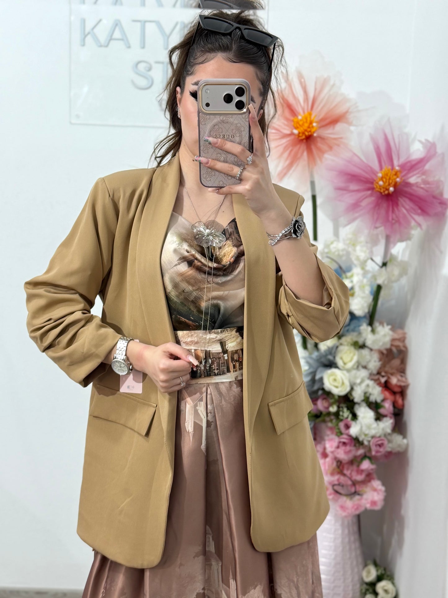 Sacou elegant capucino KARLA
