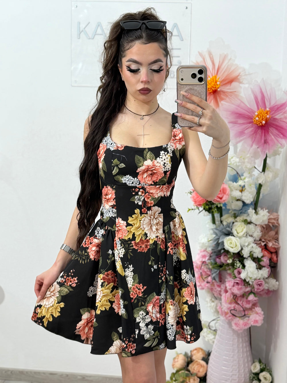 Rochie cu imprimeu floral VANESSA