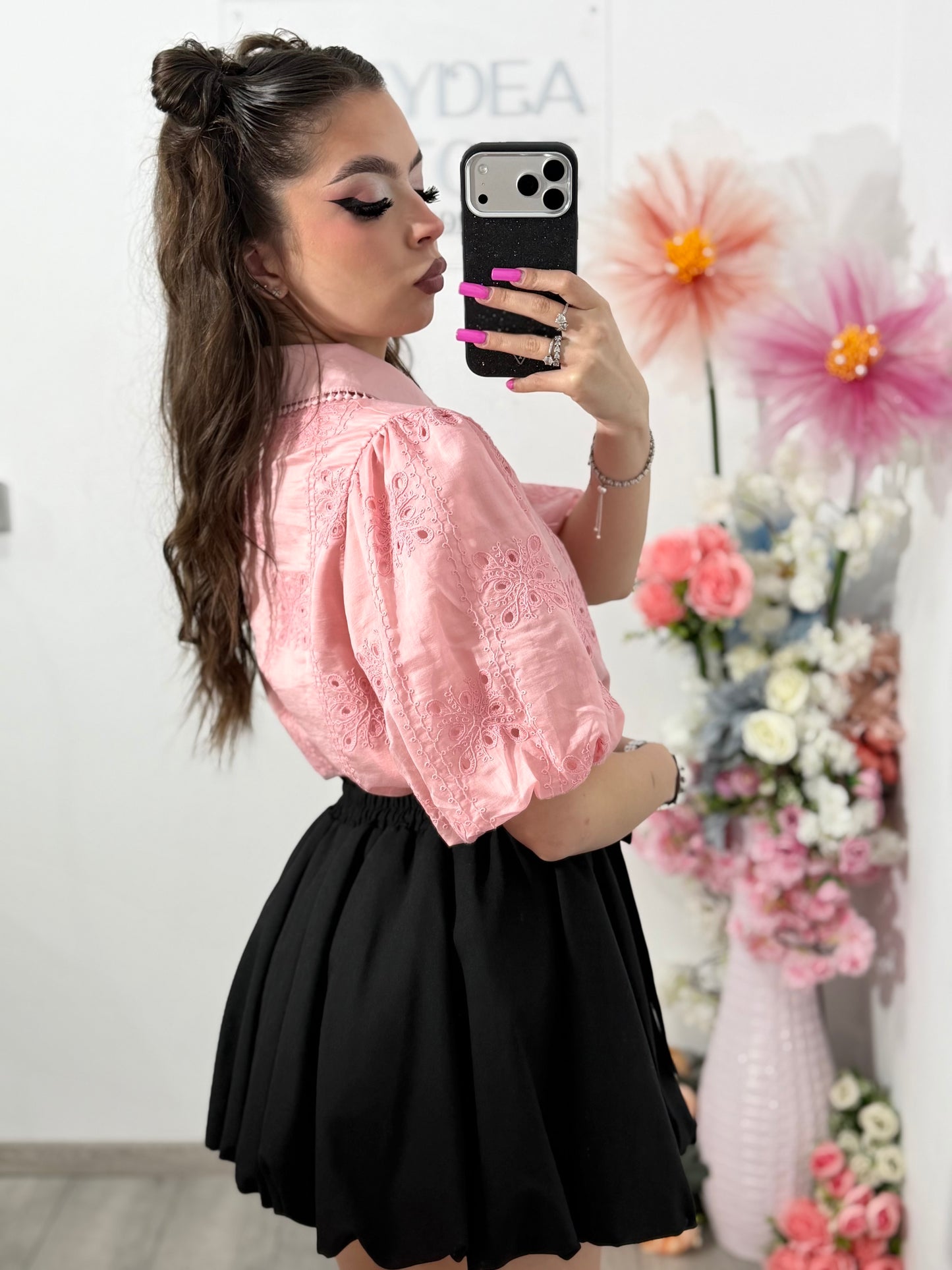 Cămașă elegantă MARA roz
