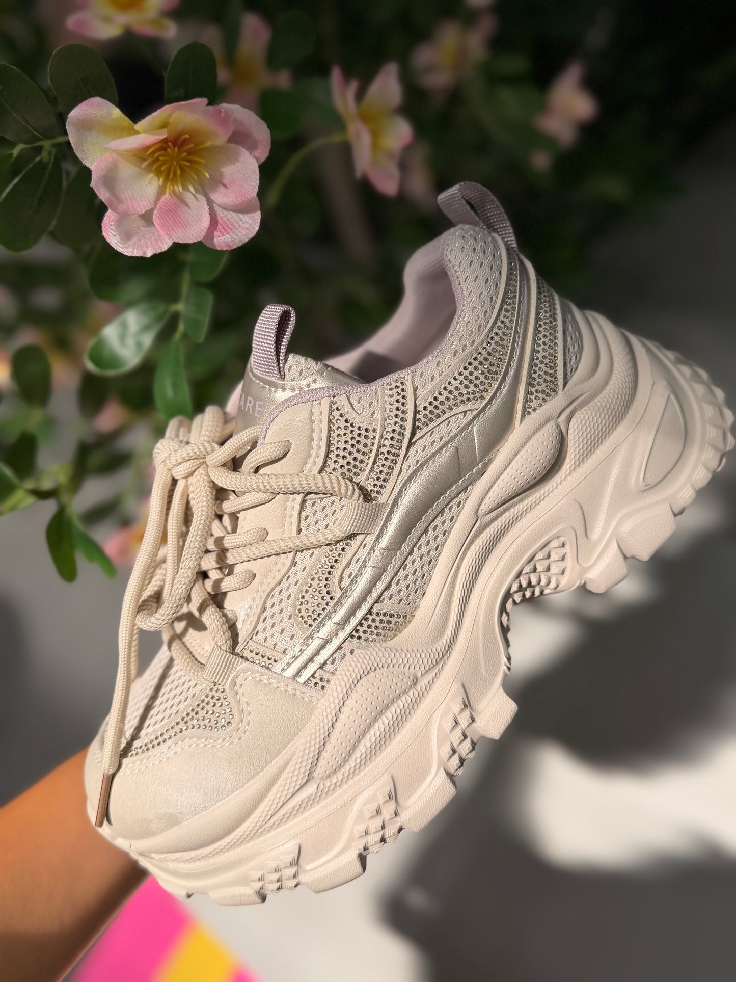 Adidași cu platformă BEIGE