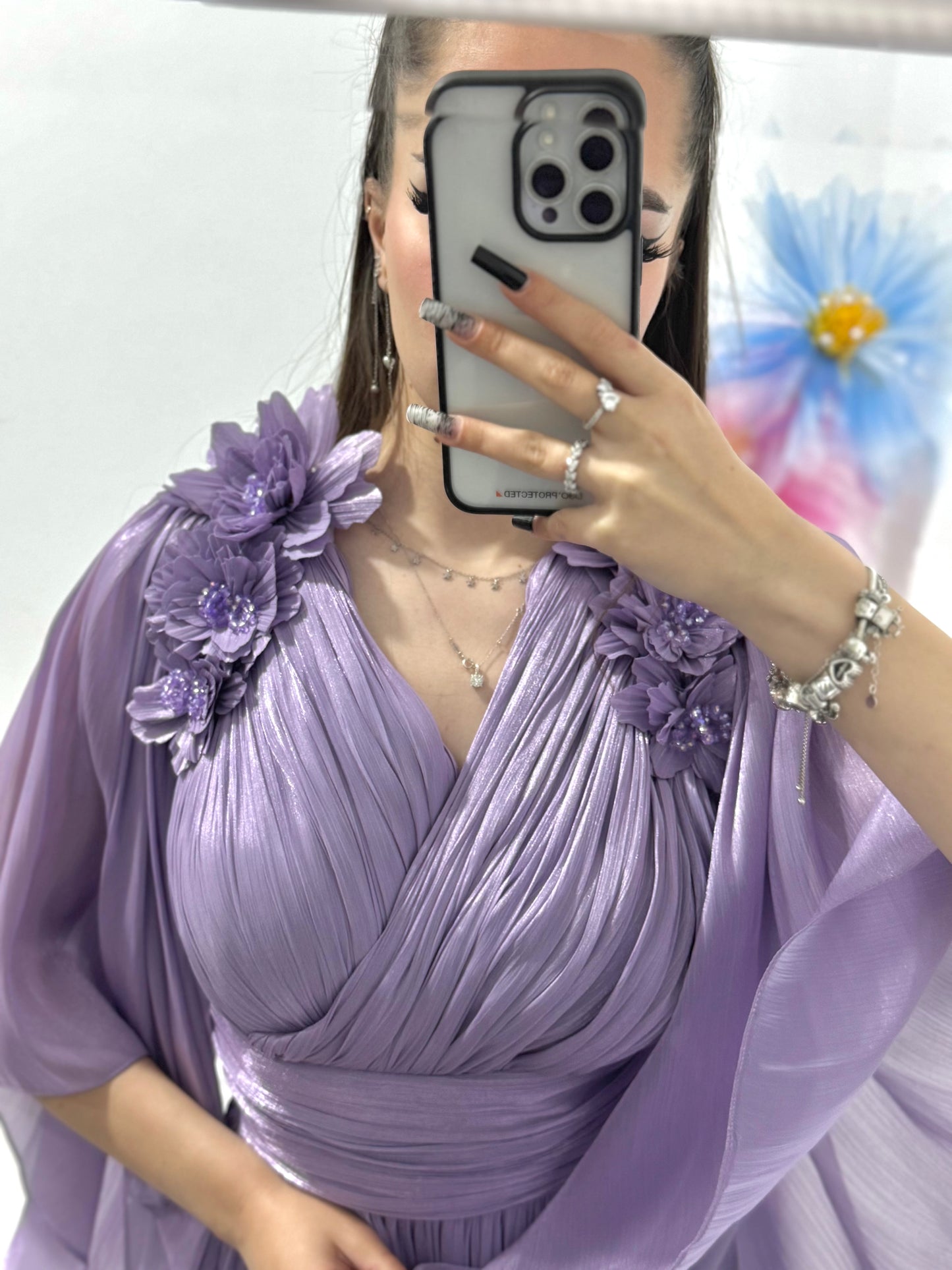 Rochie elegantă din organza Violetta