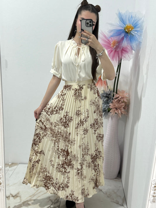 Fustă cu pliseu Chinese