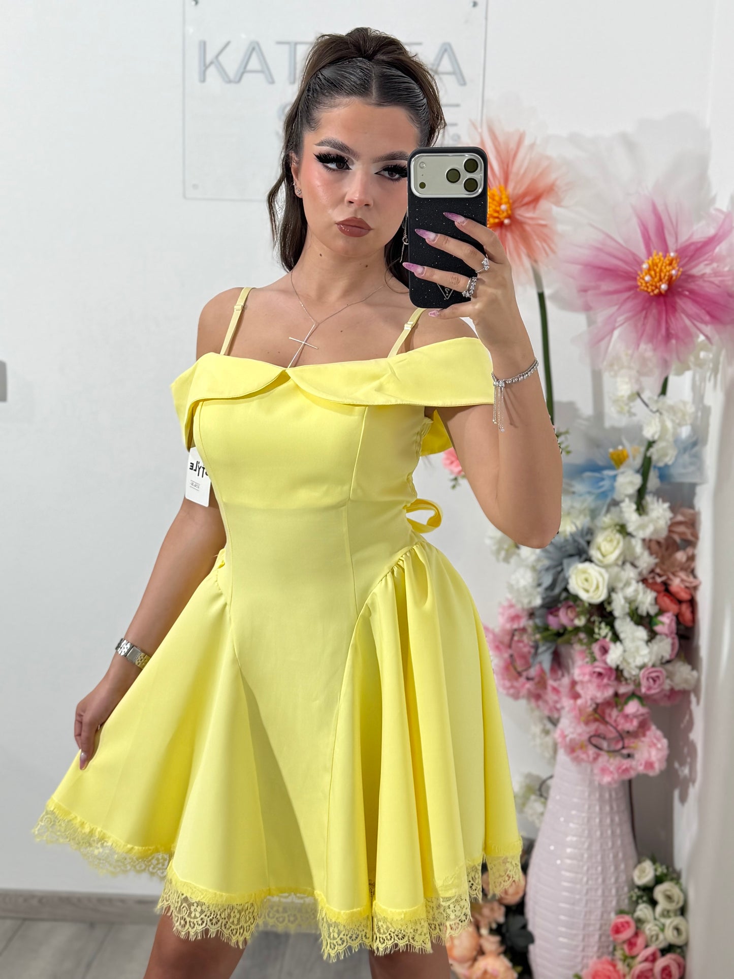 Rochie galbena Clary