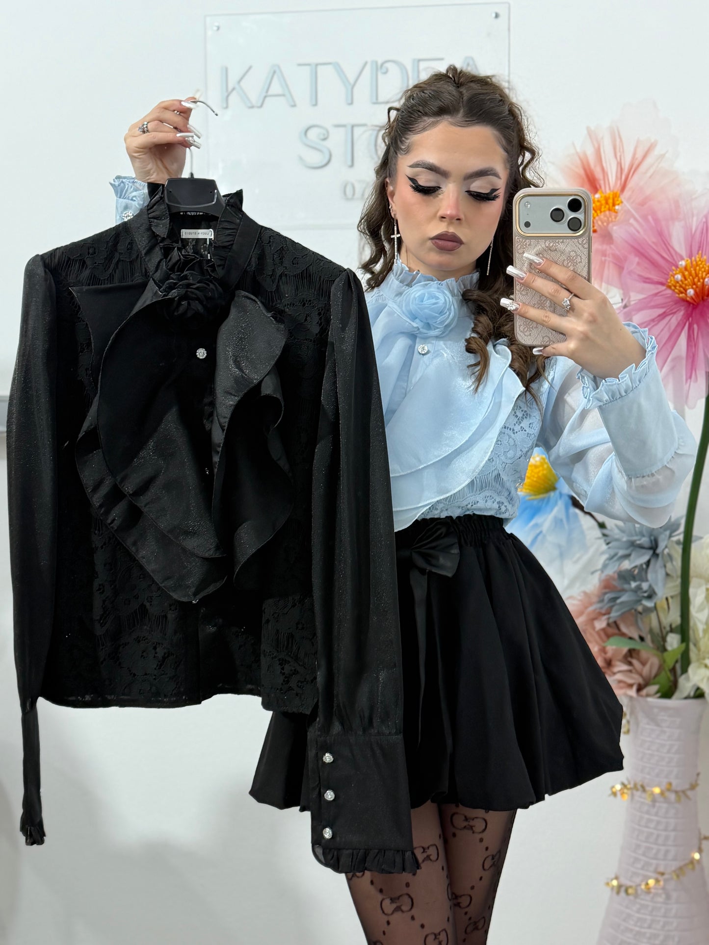 Cămașă elegantă din dantelă PRINCESS