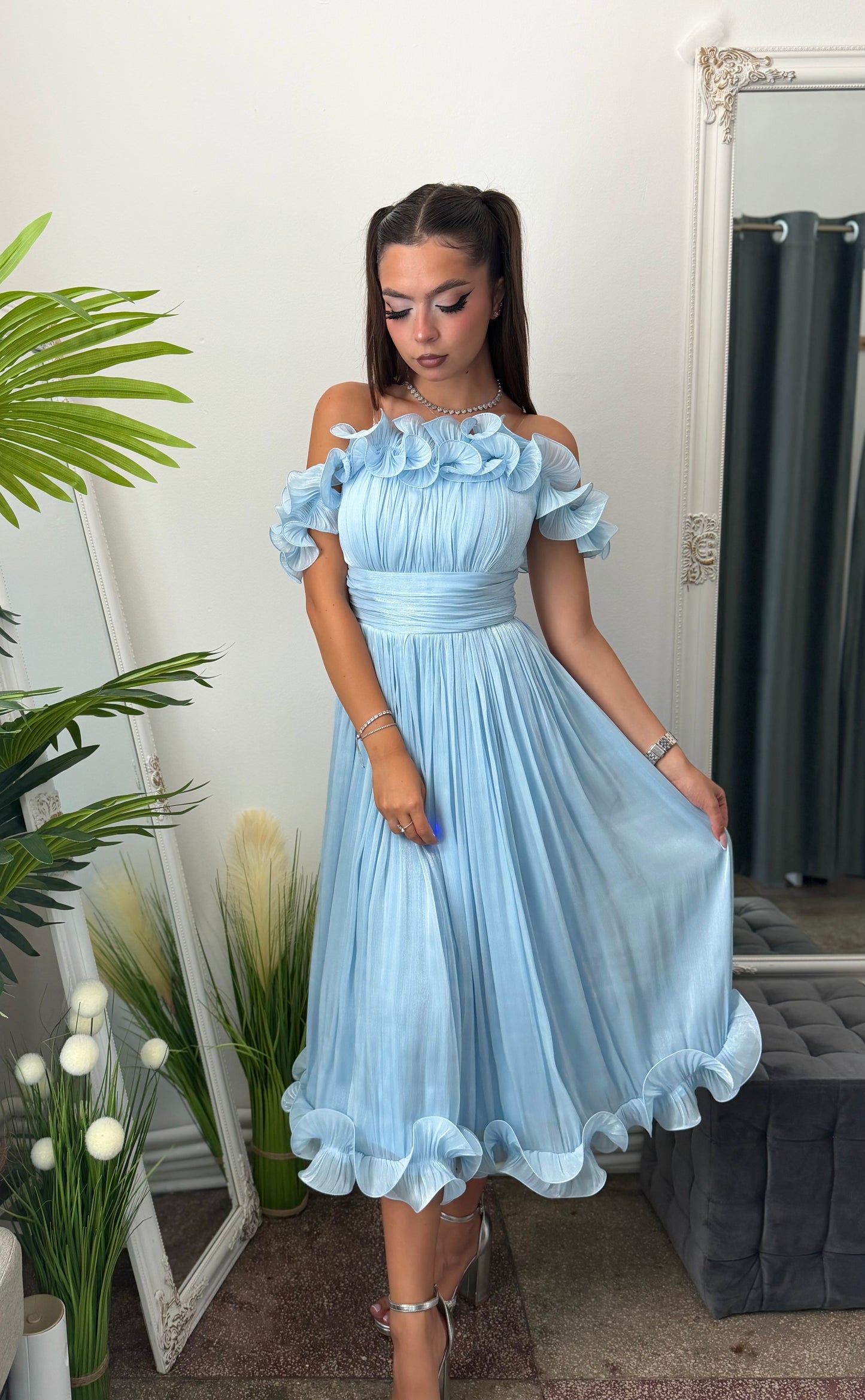 Rochie eleganta baby blue Paulinne