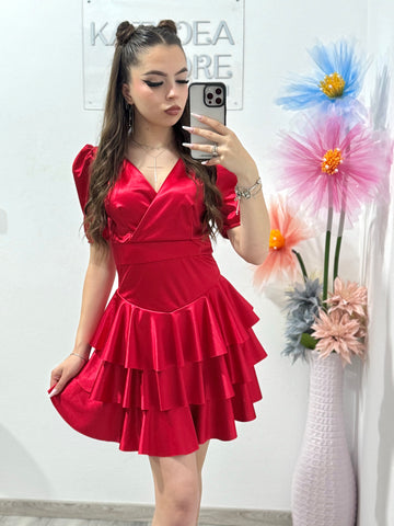 Rochie elegantă Sofia rosie
