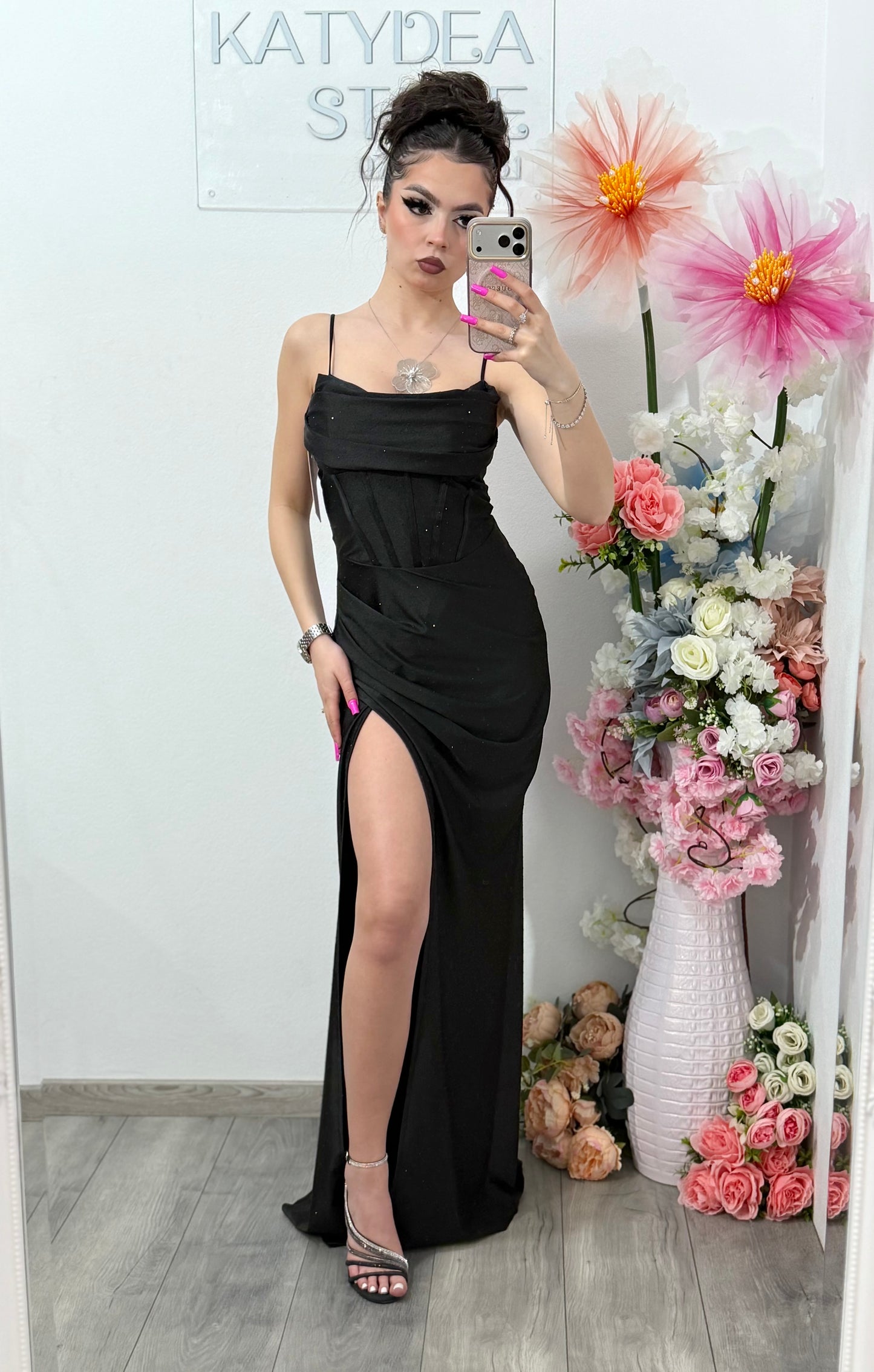 Rochie lunga neagra Laura