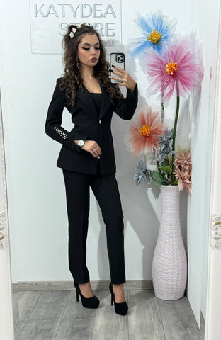 Costum damă Alice 2 piese – sacou & pantaloni slim