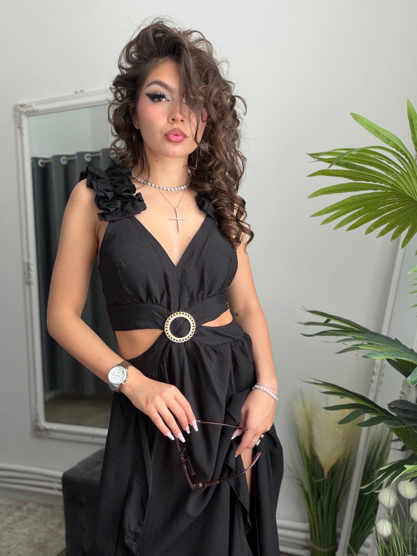 Rochie neagra Goddess