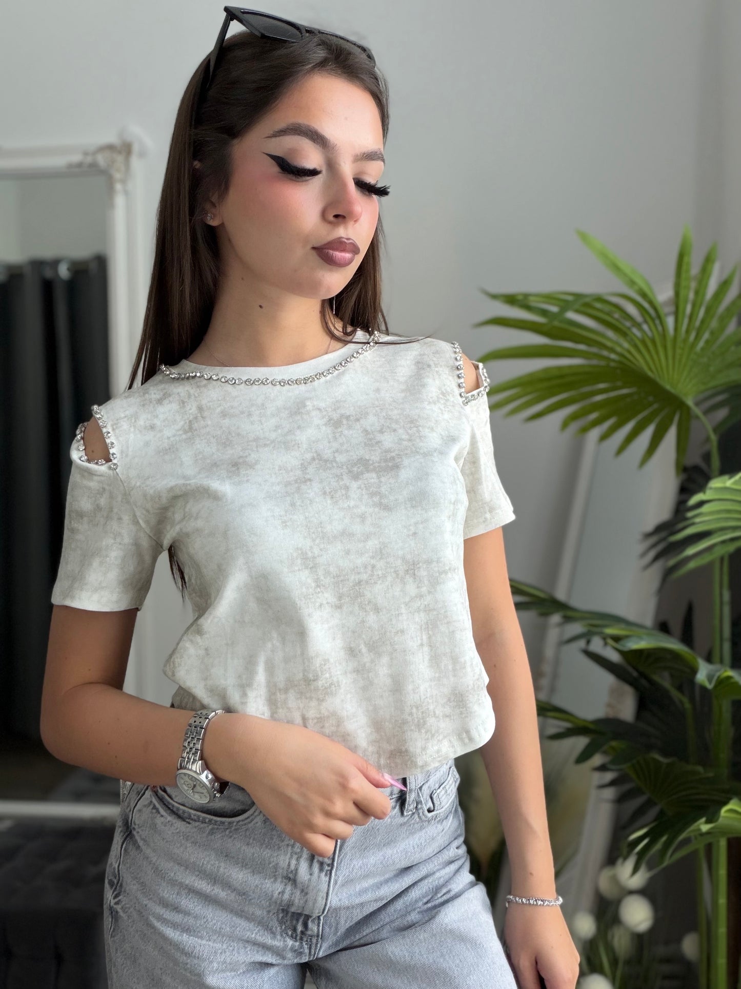 Tricou OANA alb