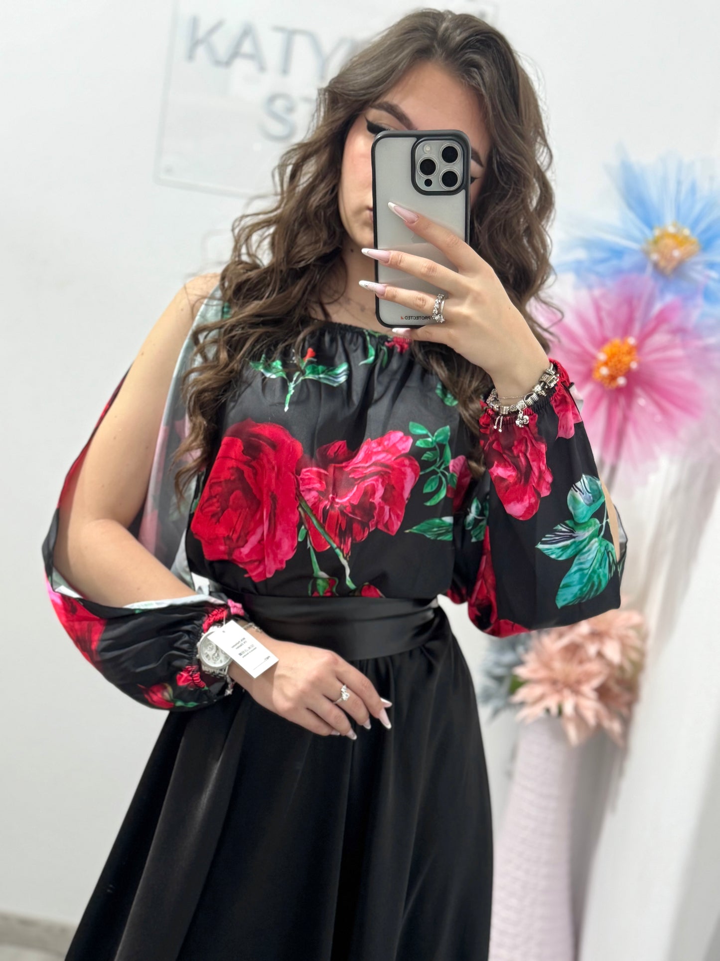 Rochie elegantă din satin Rosses