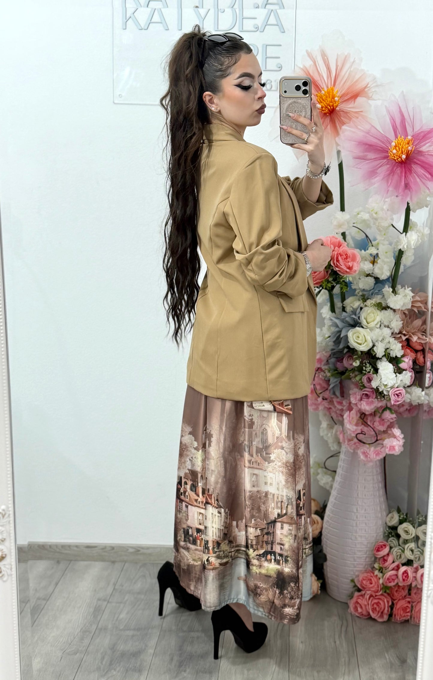 Sacou elegant capucino KARLA