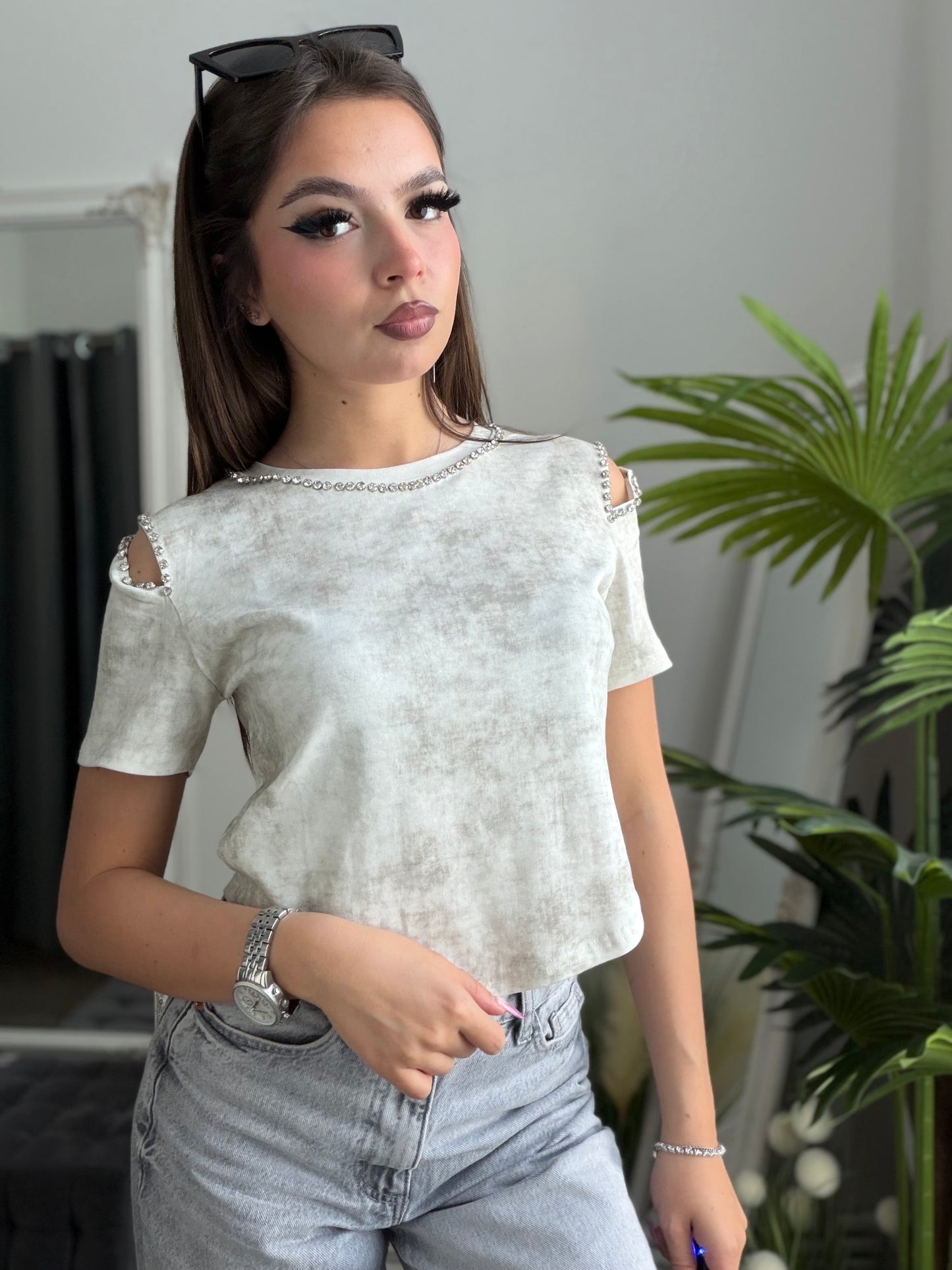 Tricou OANA alb