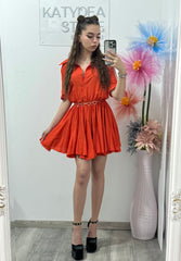 Rochie Monica portocalie