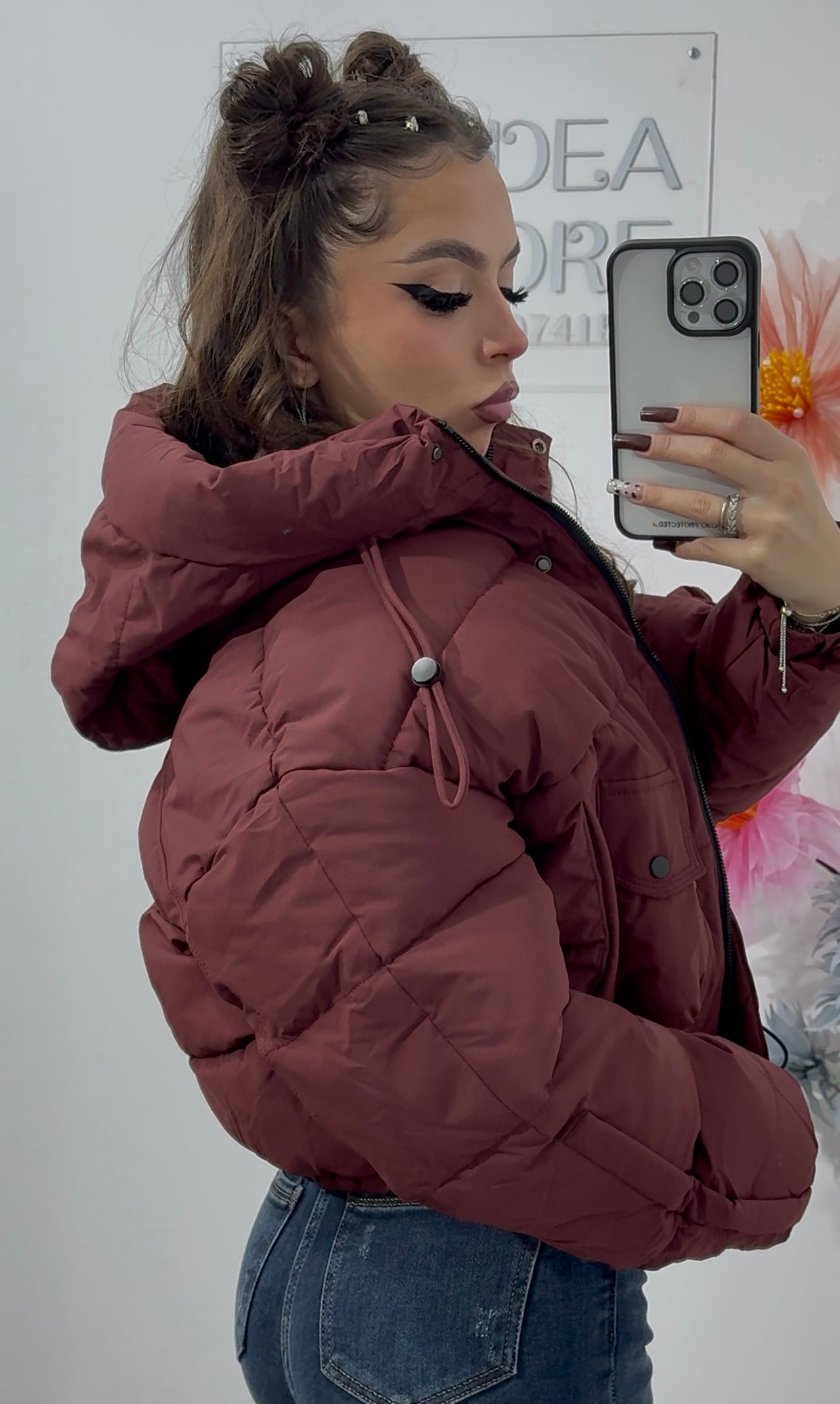 Geacă tip puffer bordo KEKE