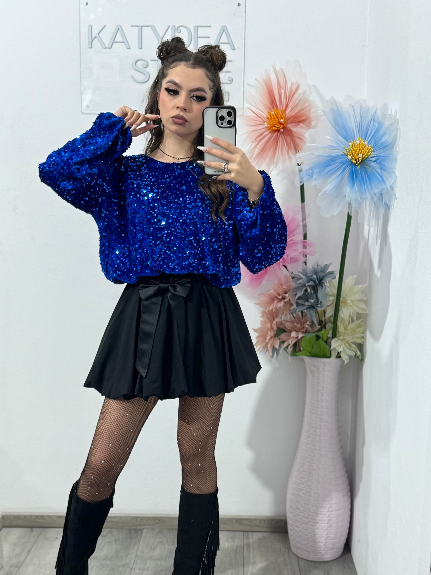 Bluză cu paiete KORIA