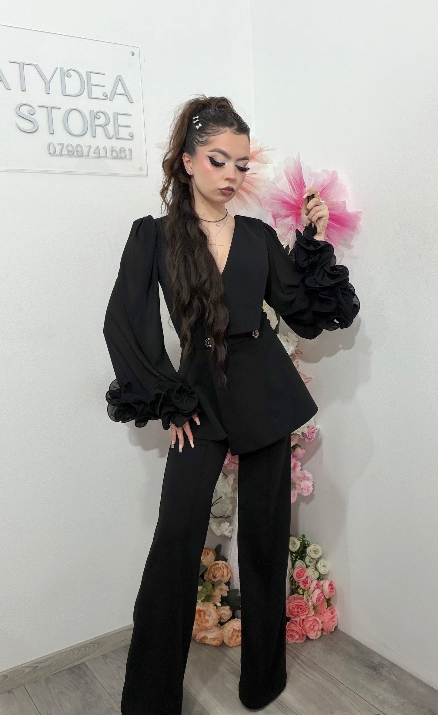 Salopeta eleganta neagra Helen