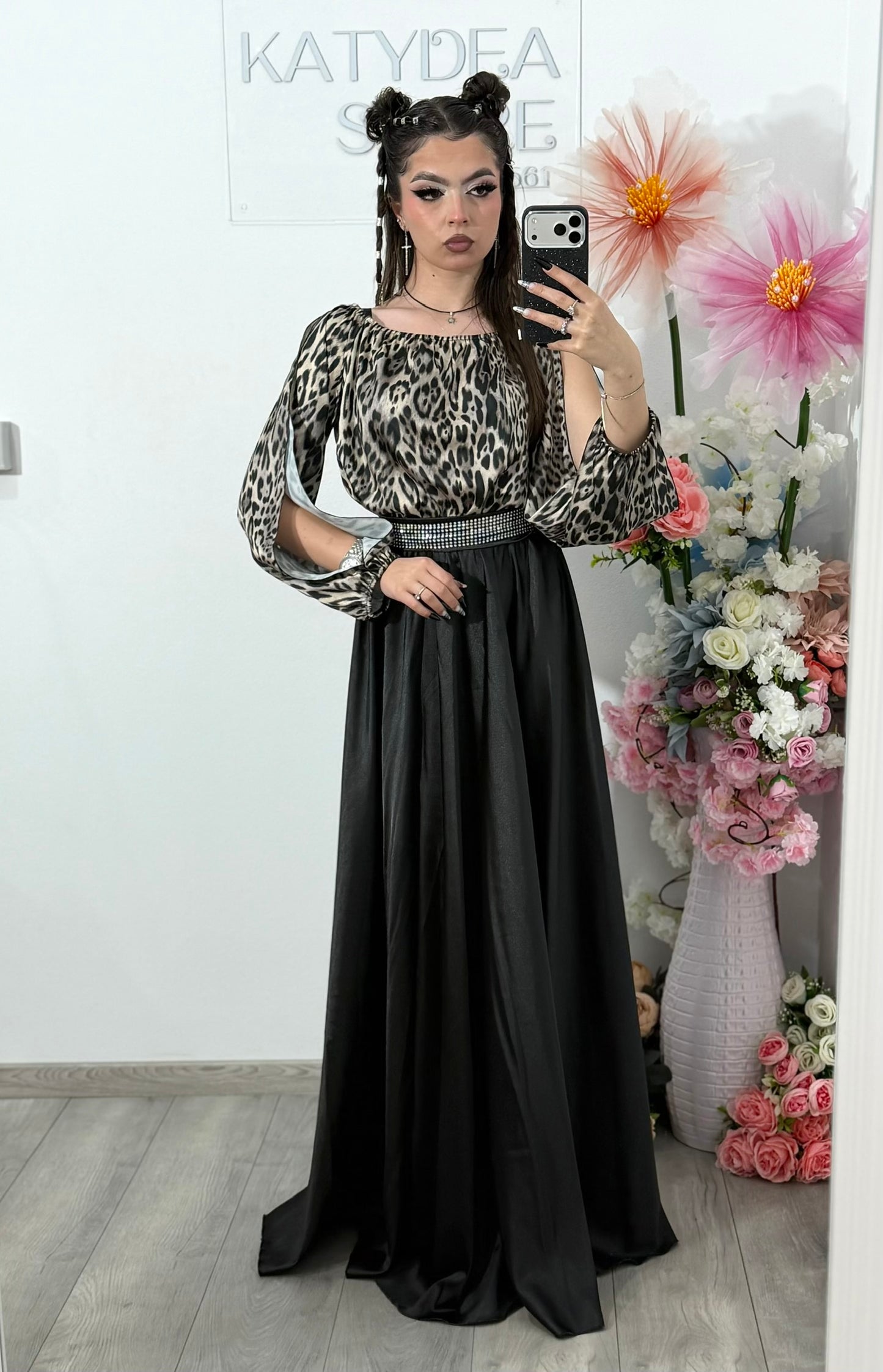Rochie din satin lunga VICTORIA