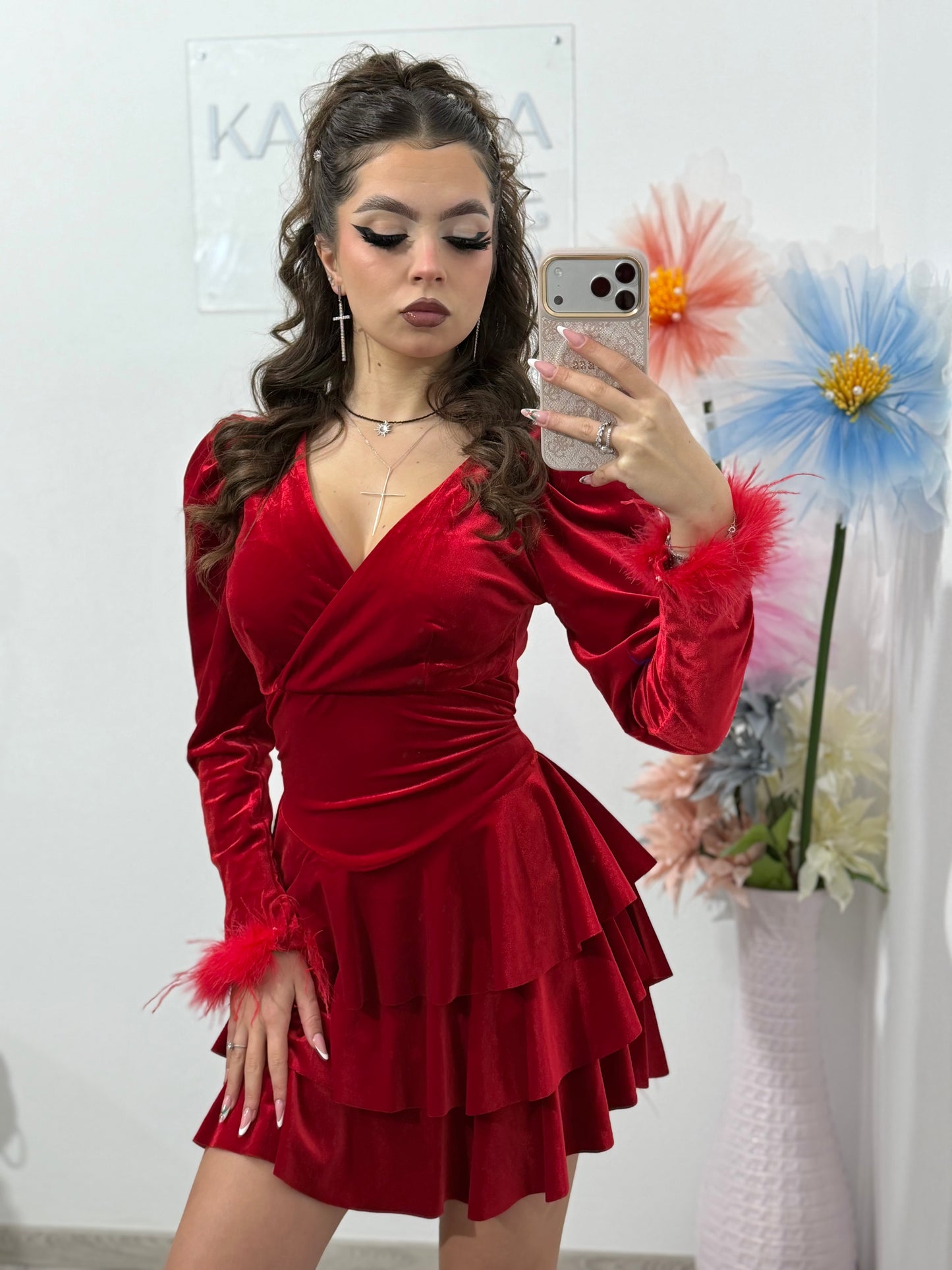 Rochie din catifea LORELAI