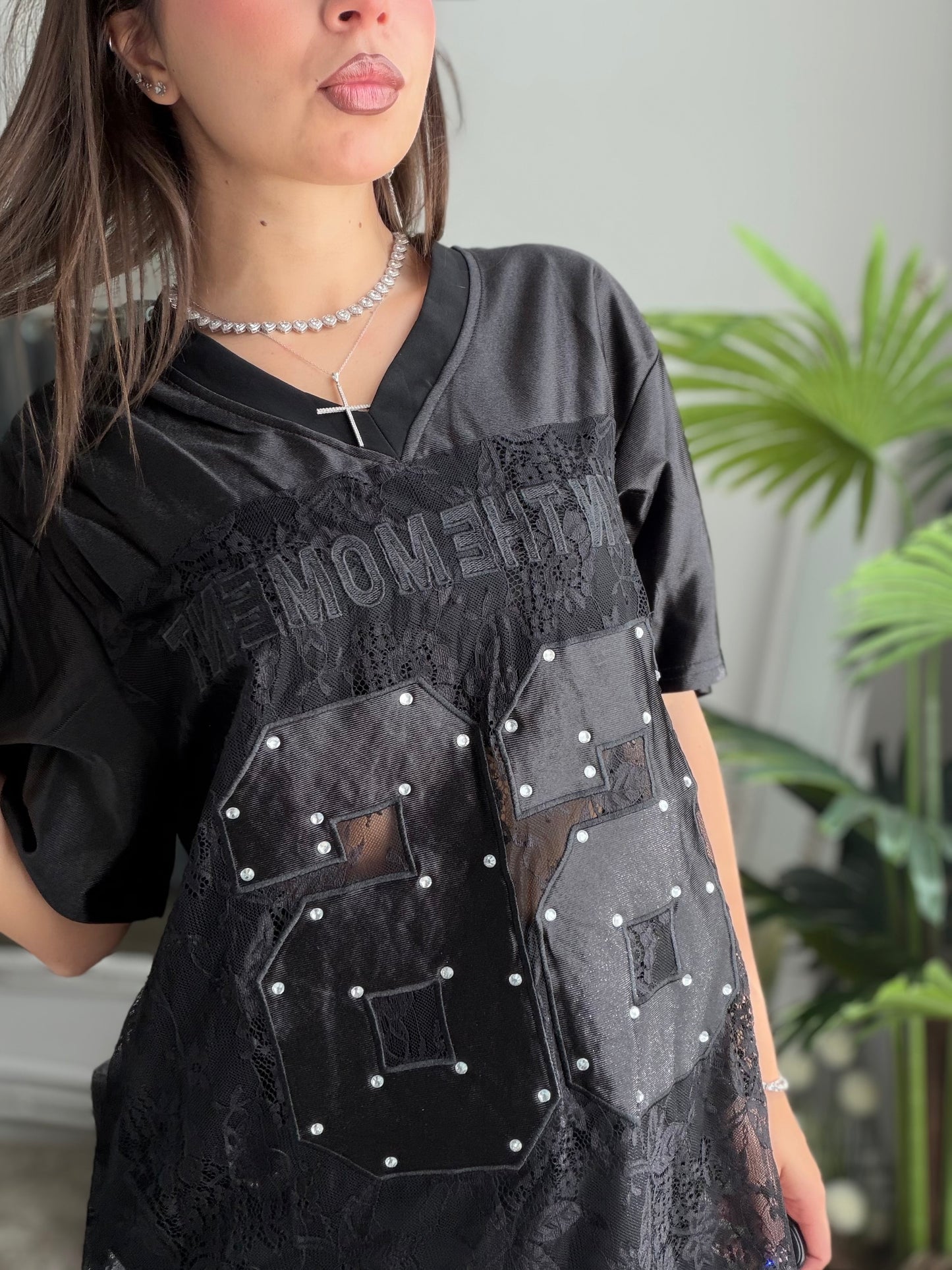 Tricou university negru GIRLS