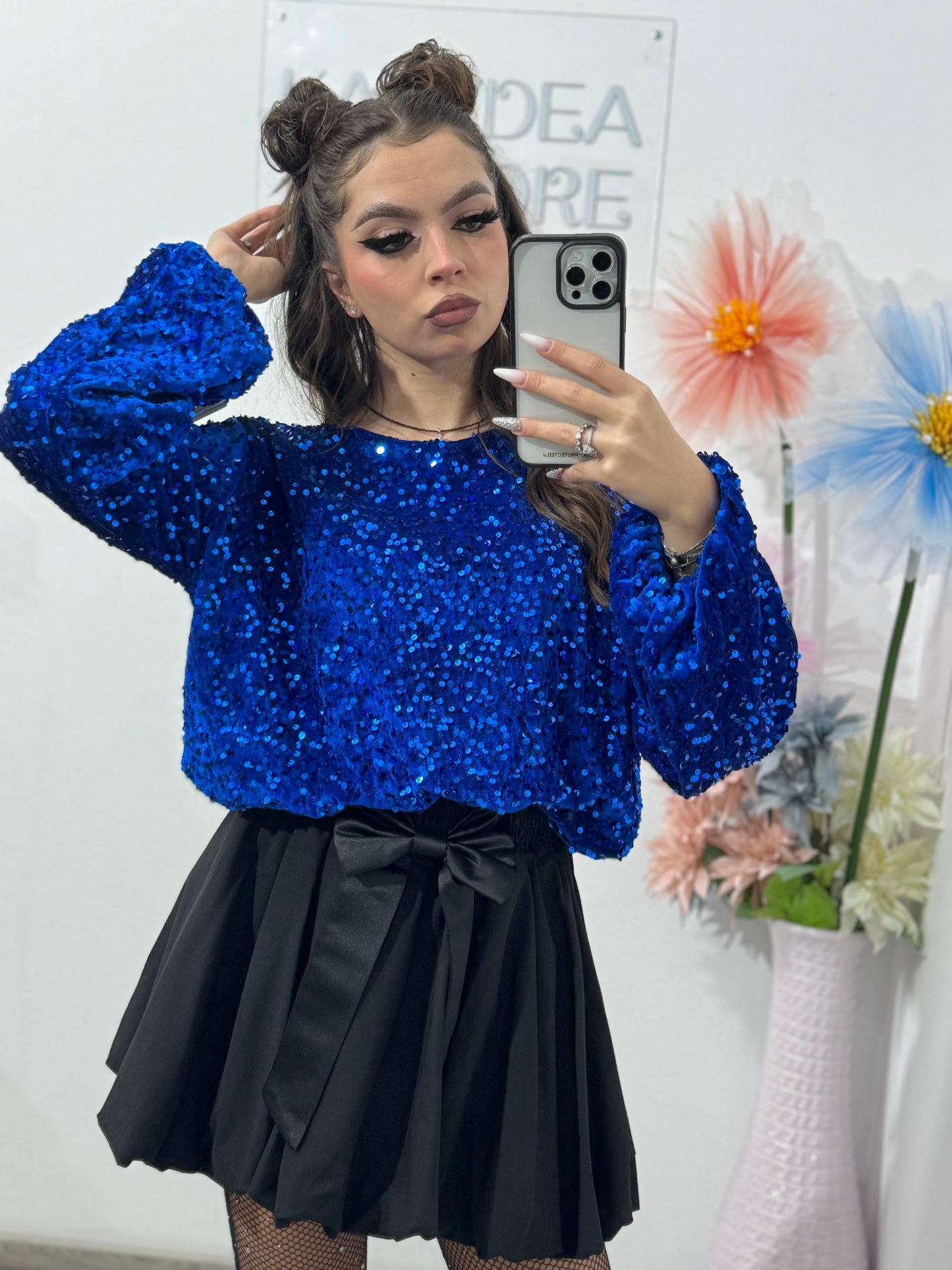 Bluză cu paiete KORIA