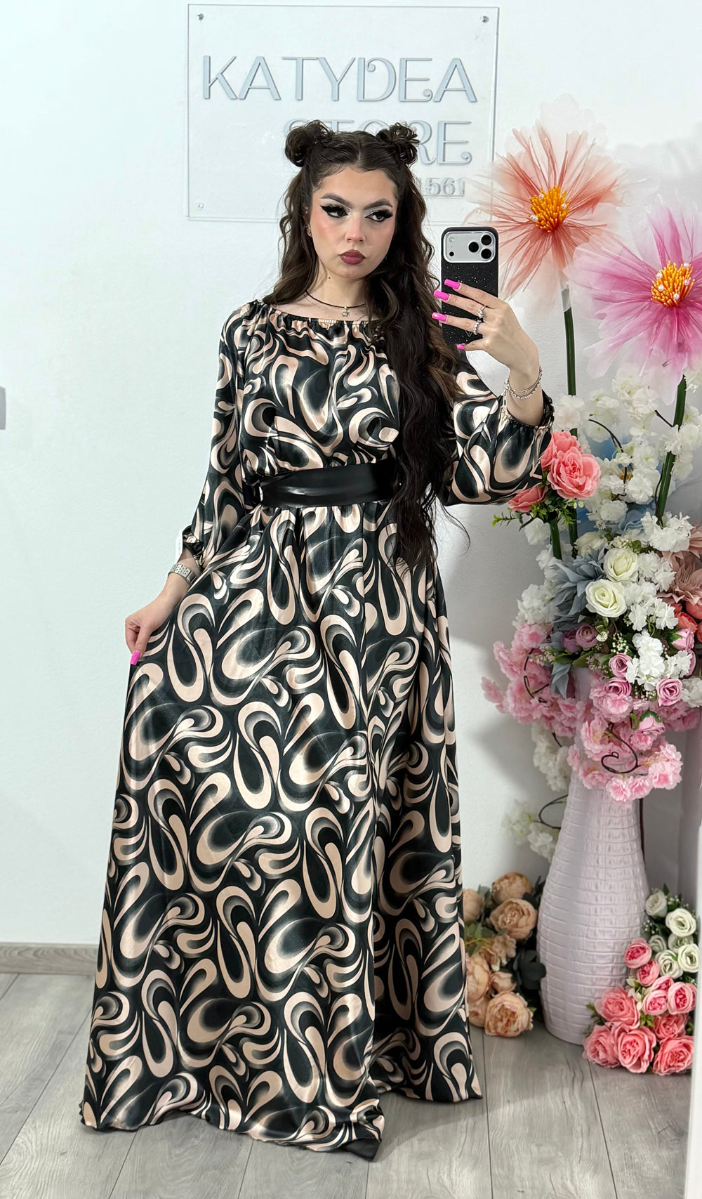 Rochie din satin Karina
