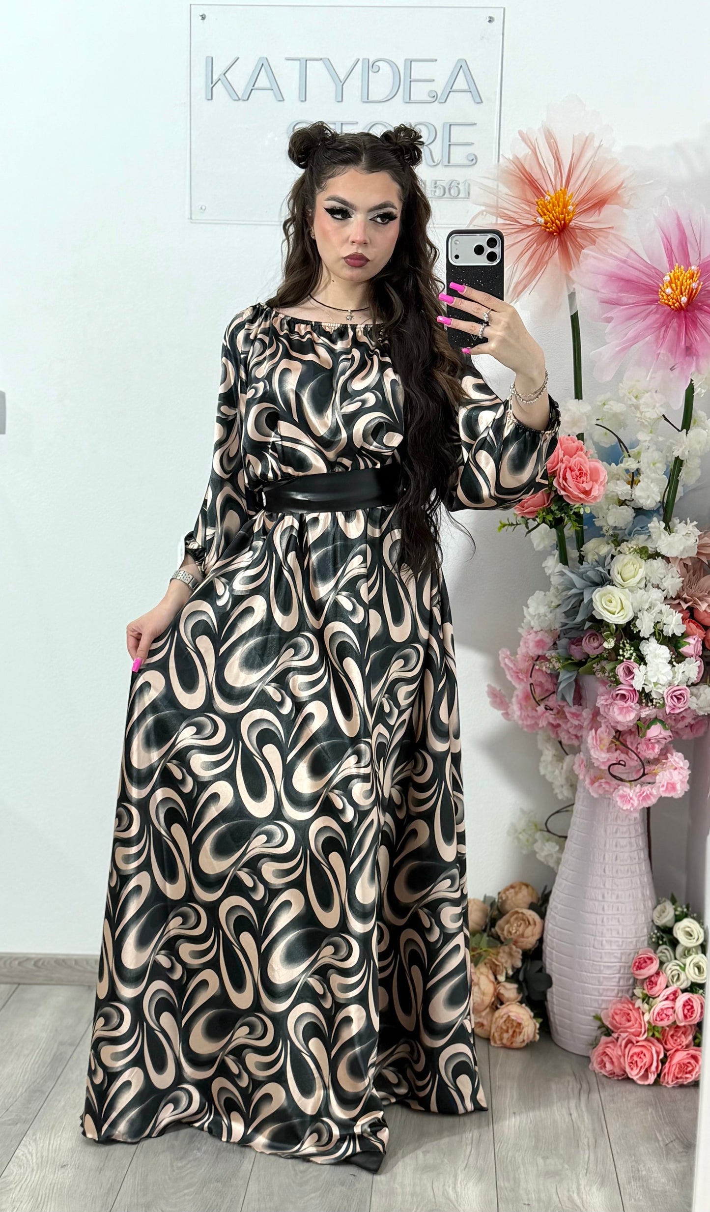 Rochie din satin Karina