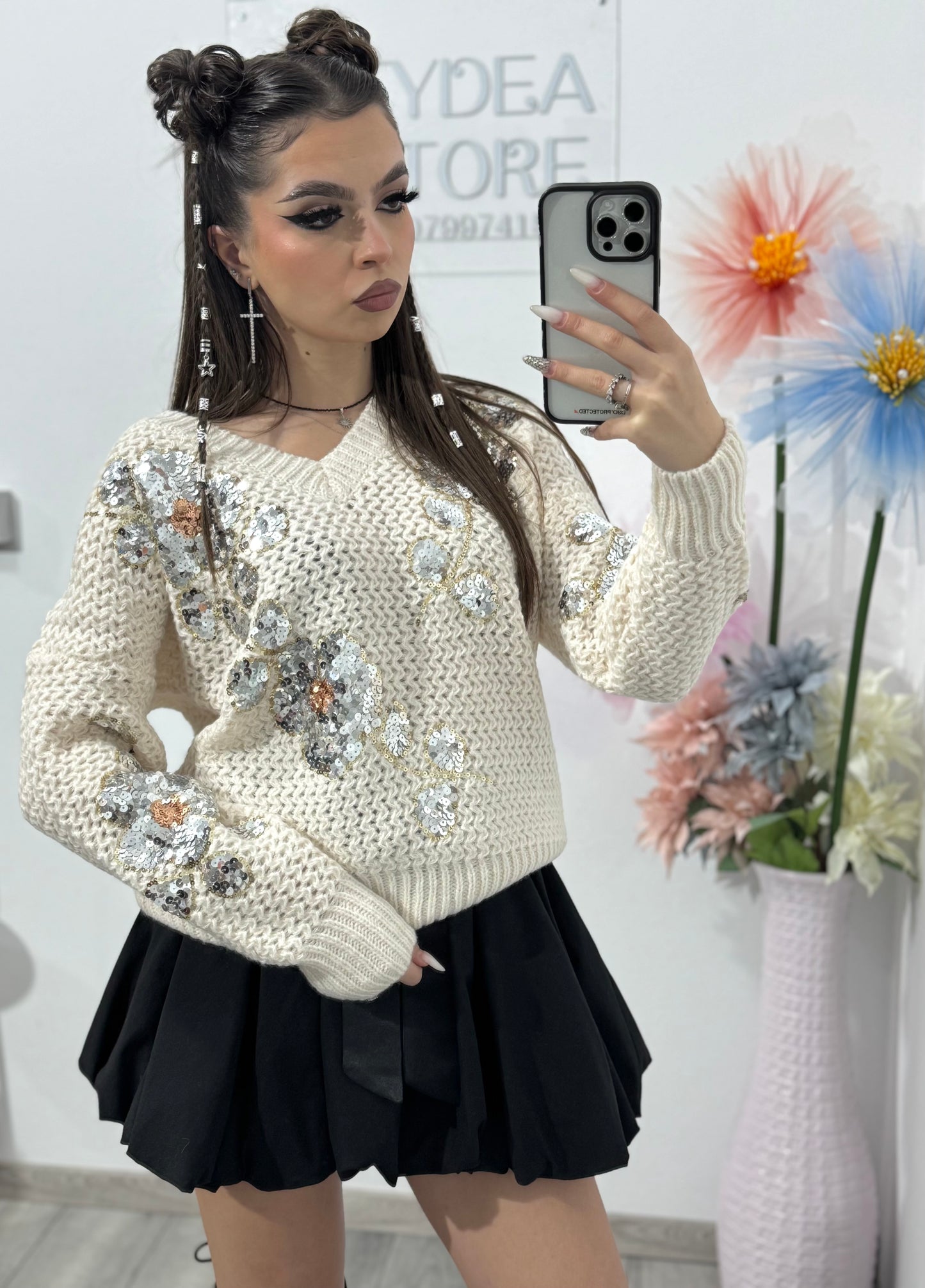 Pulover cu paiete ALEXA