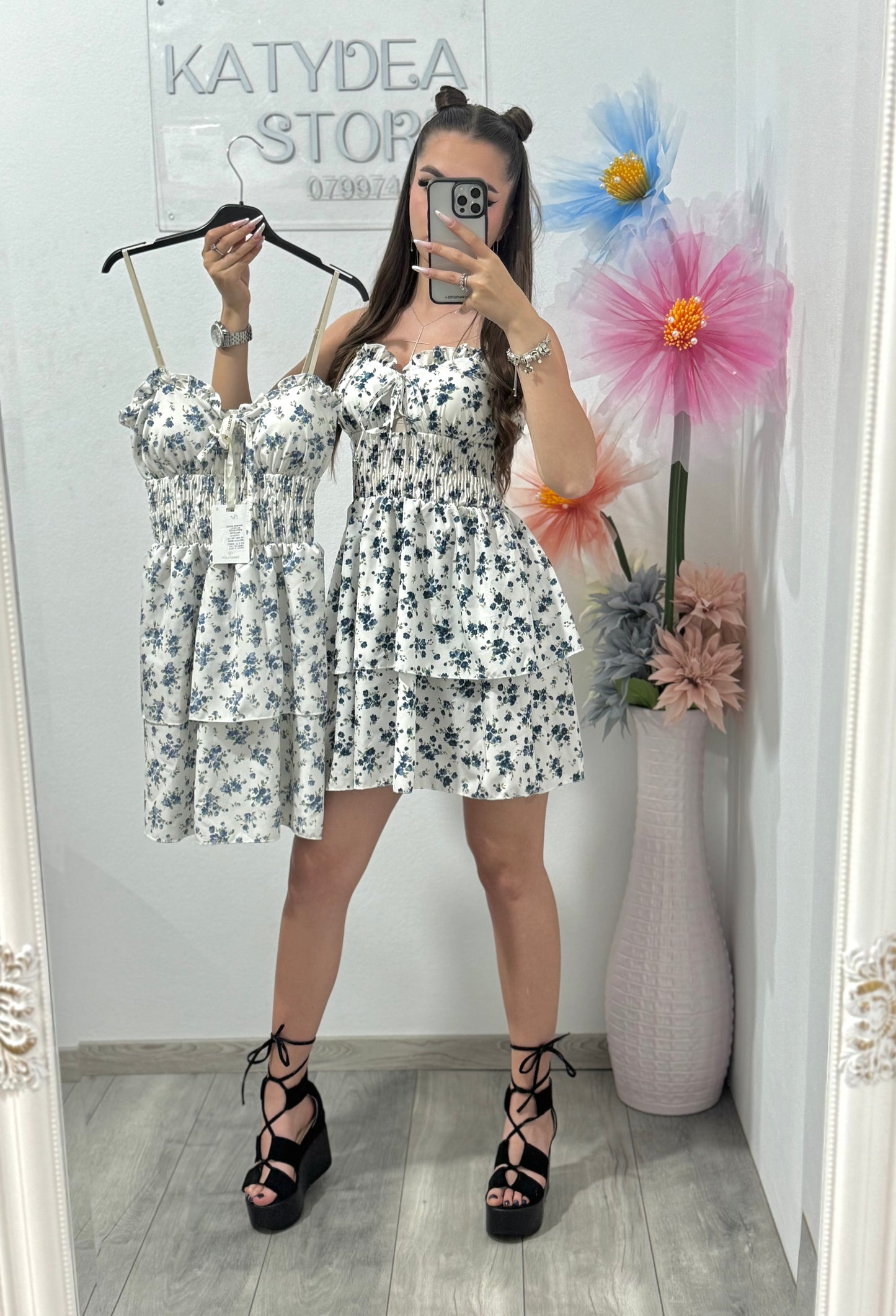 Rochie cu floricele Margarette
