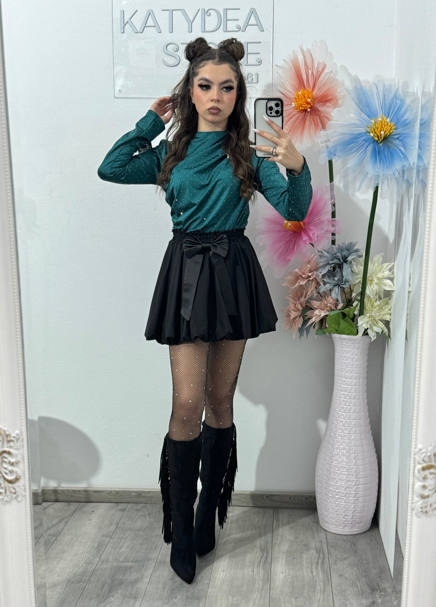 Body elegant cu cristale ștanțate IOANA